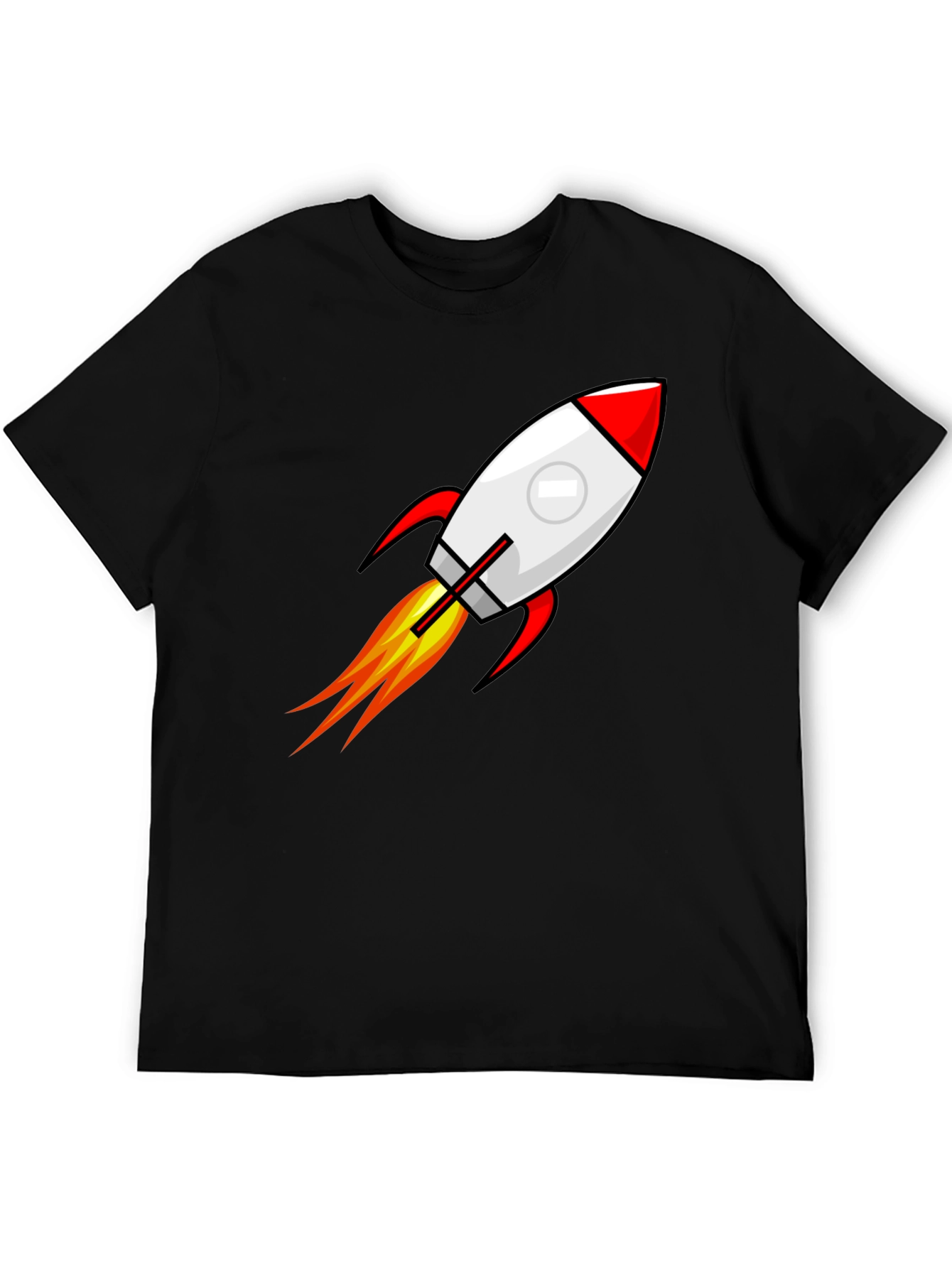 Black Rocket Launch T-Shirt - Blast Off in Style! view 5