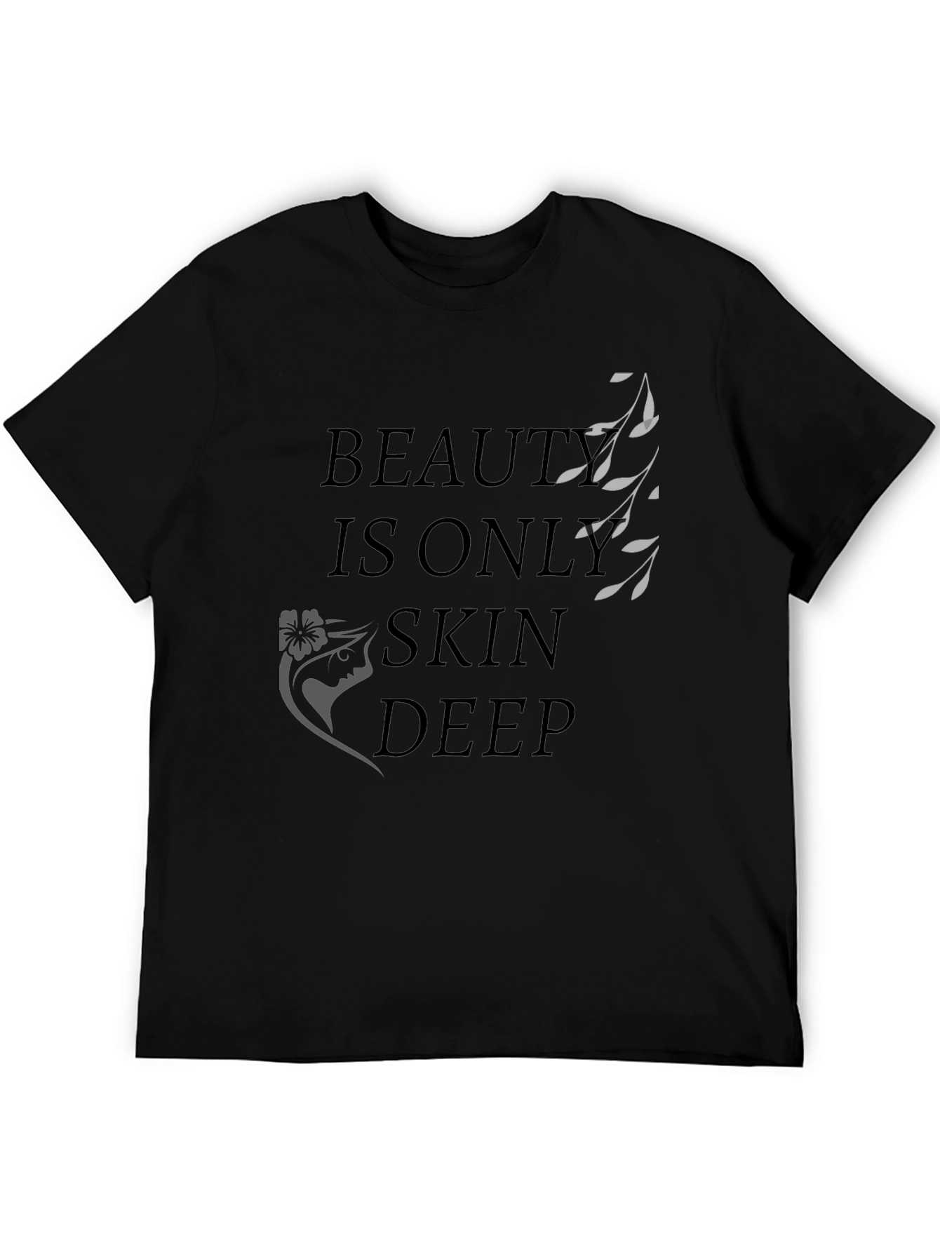 Black Beauty is Only Skin Deep Graphic T-Shirt - Black view 5