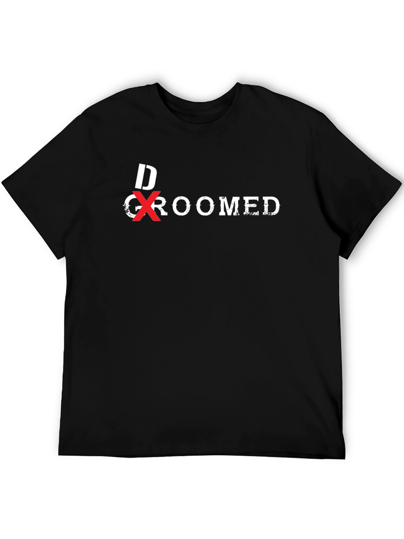 Black De-Groomed Graphic Tee - Anti-Grooming view 5