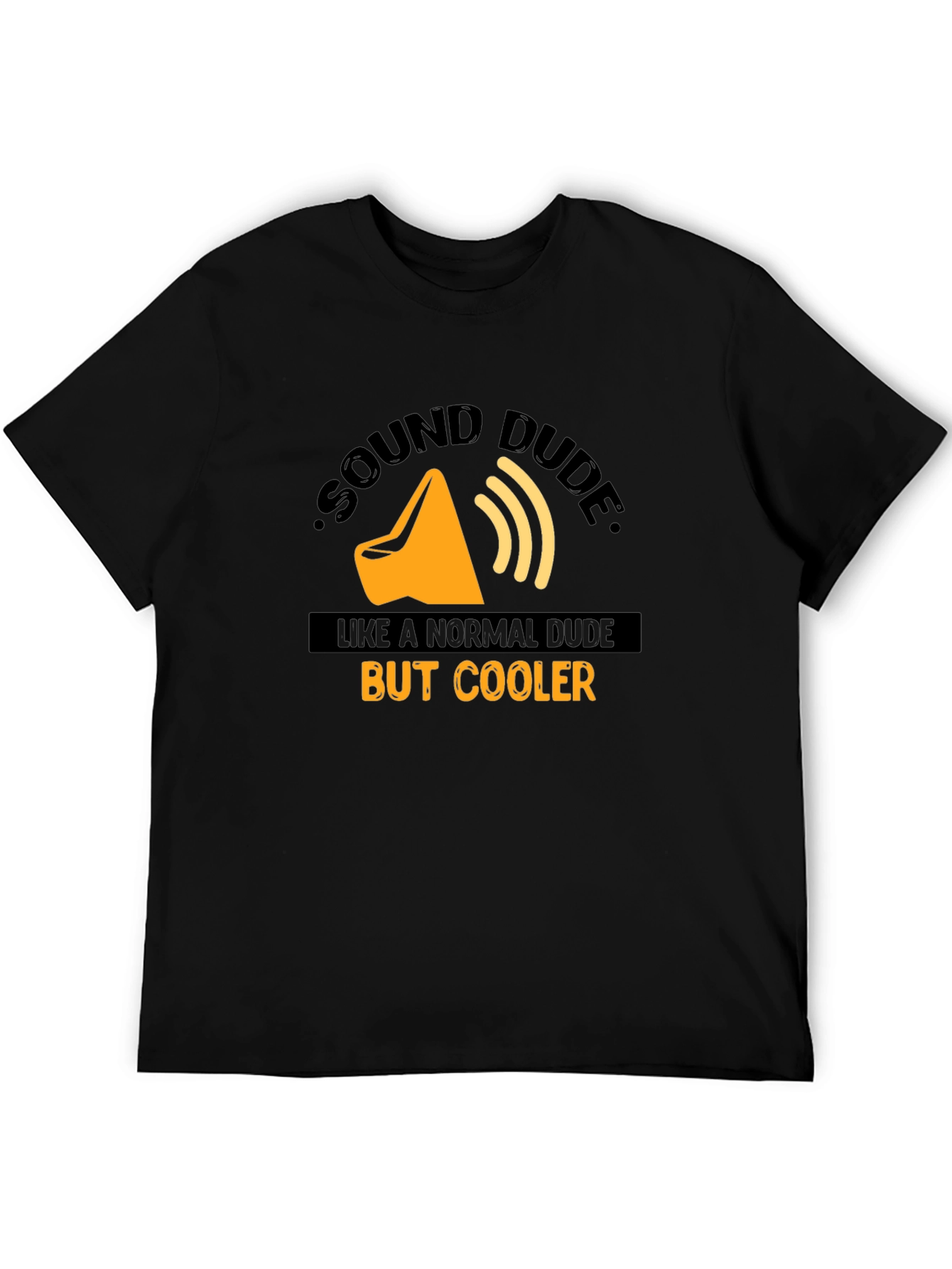 Black Sound Dude Graphic T-Shirt - Cool & Comfy! view 5