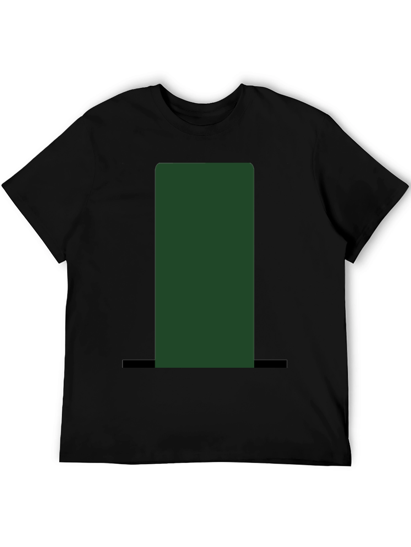 Black Green Top Hat Graphic Tee - Unisex view 5
