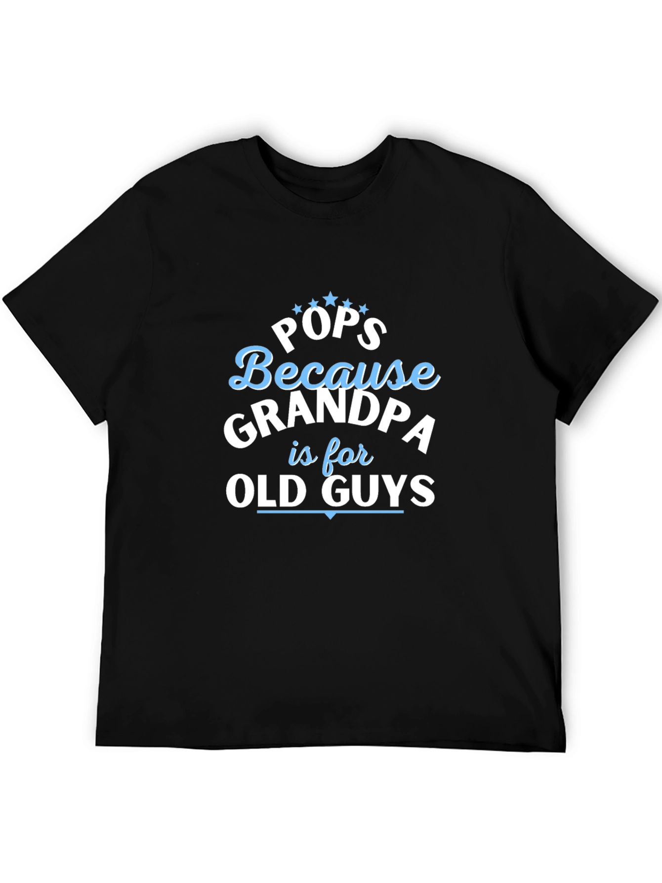 Pops Grandpa Old Guys Graphic Tee - Black - 5
