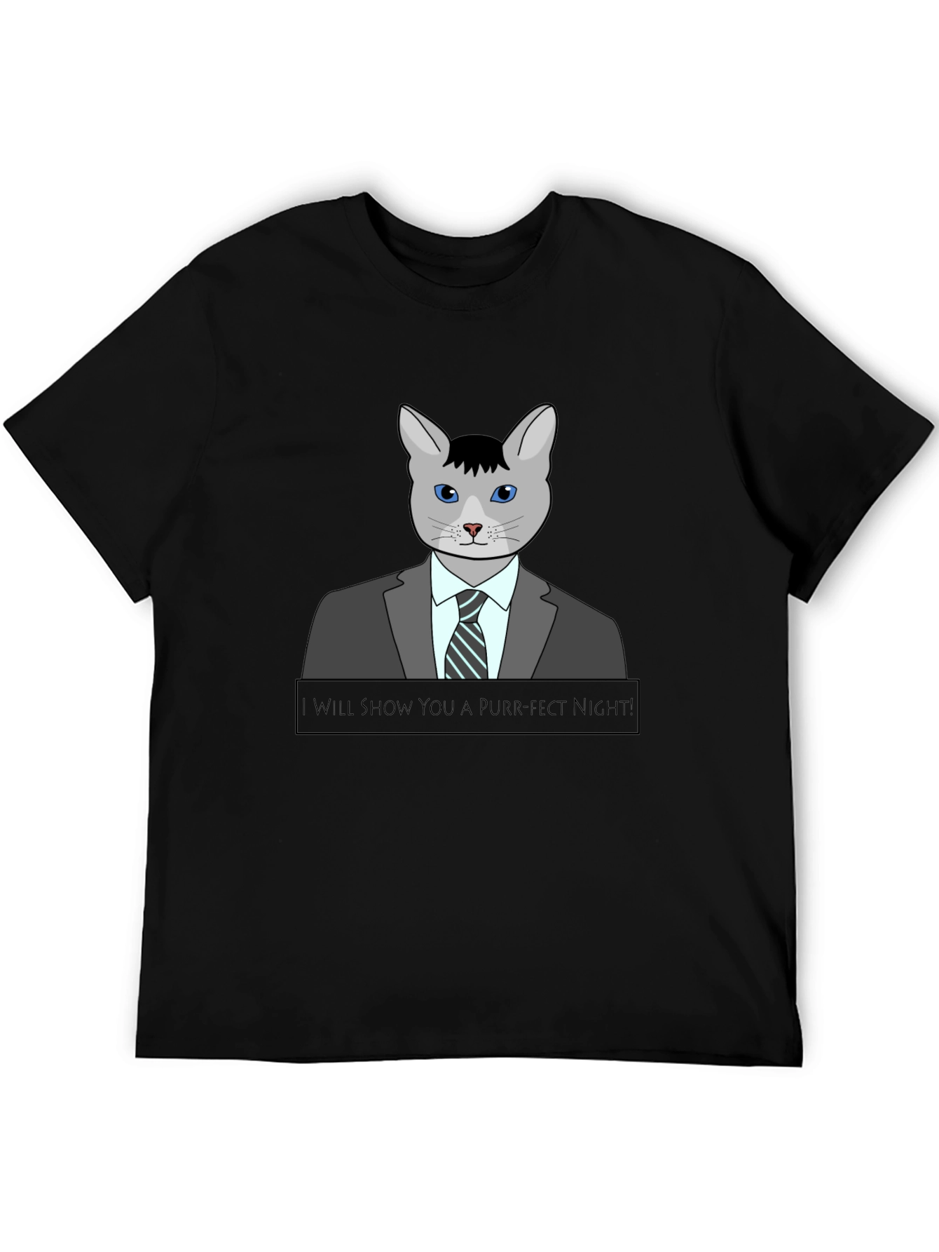 Black Purr-Fect Night T-Shirt view 5