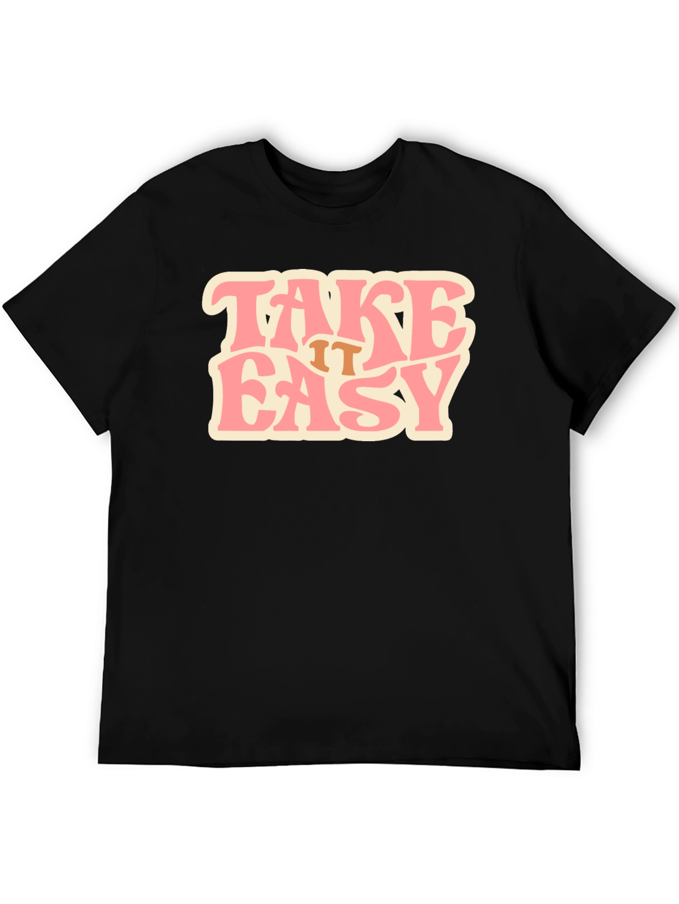 Black Take it Easy Black T-Shirt view 5