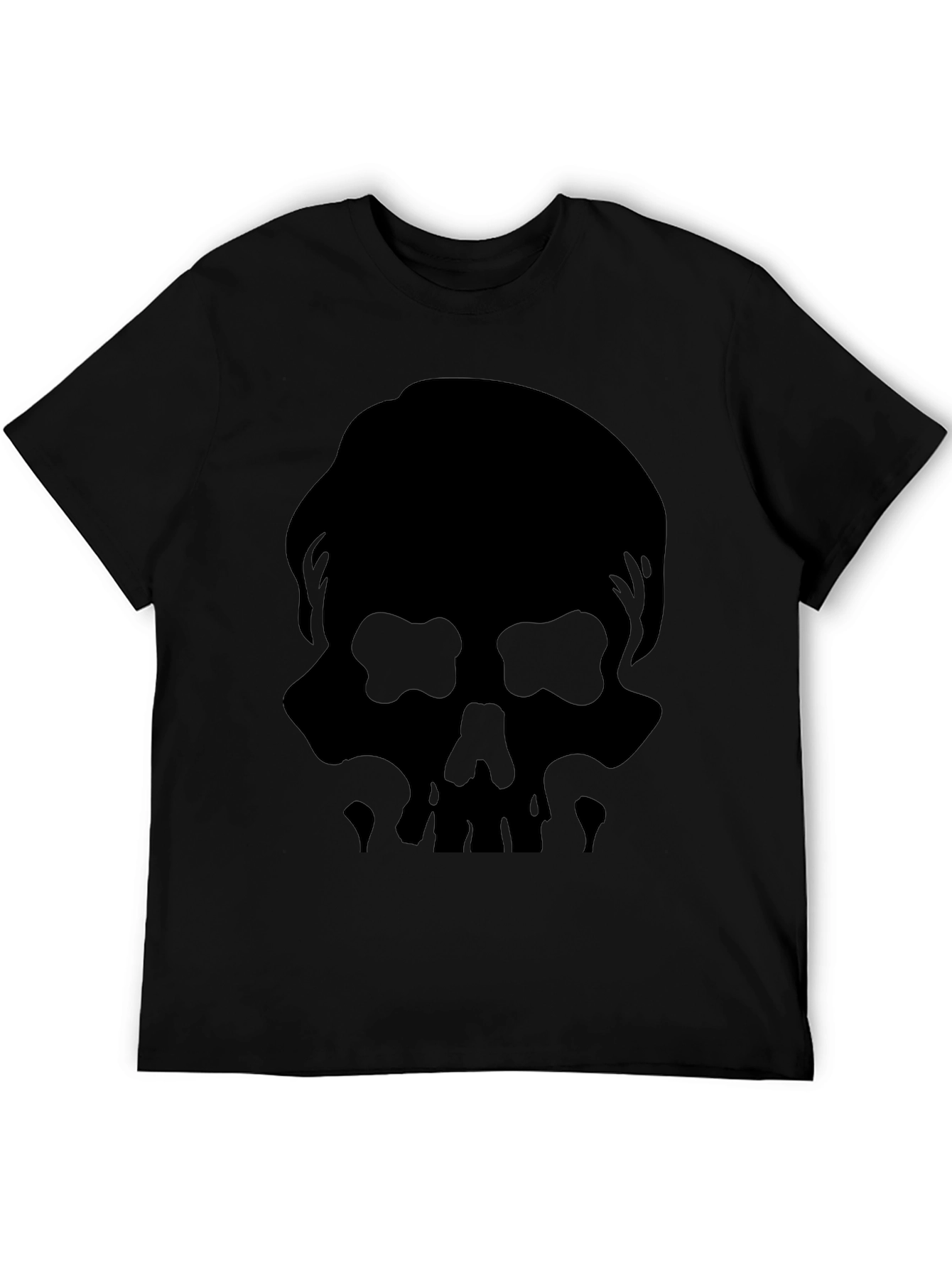Black Skull Silhouette Graphic Tee - Mens view 5