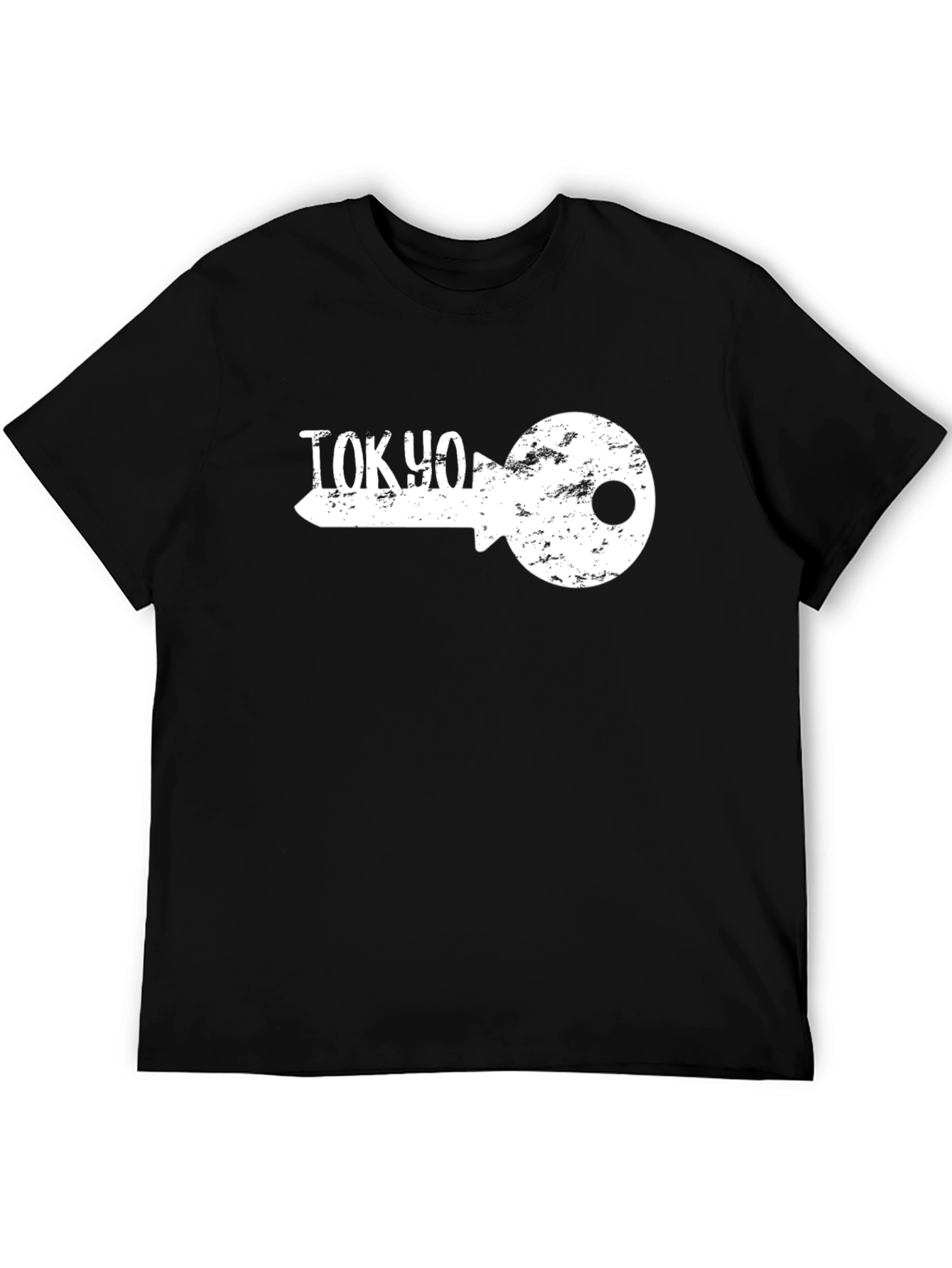 Black Tokyo Key Graphic Tee - Urban Style Shirt view 5