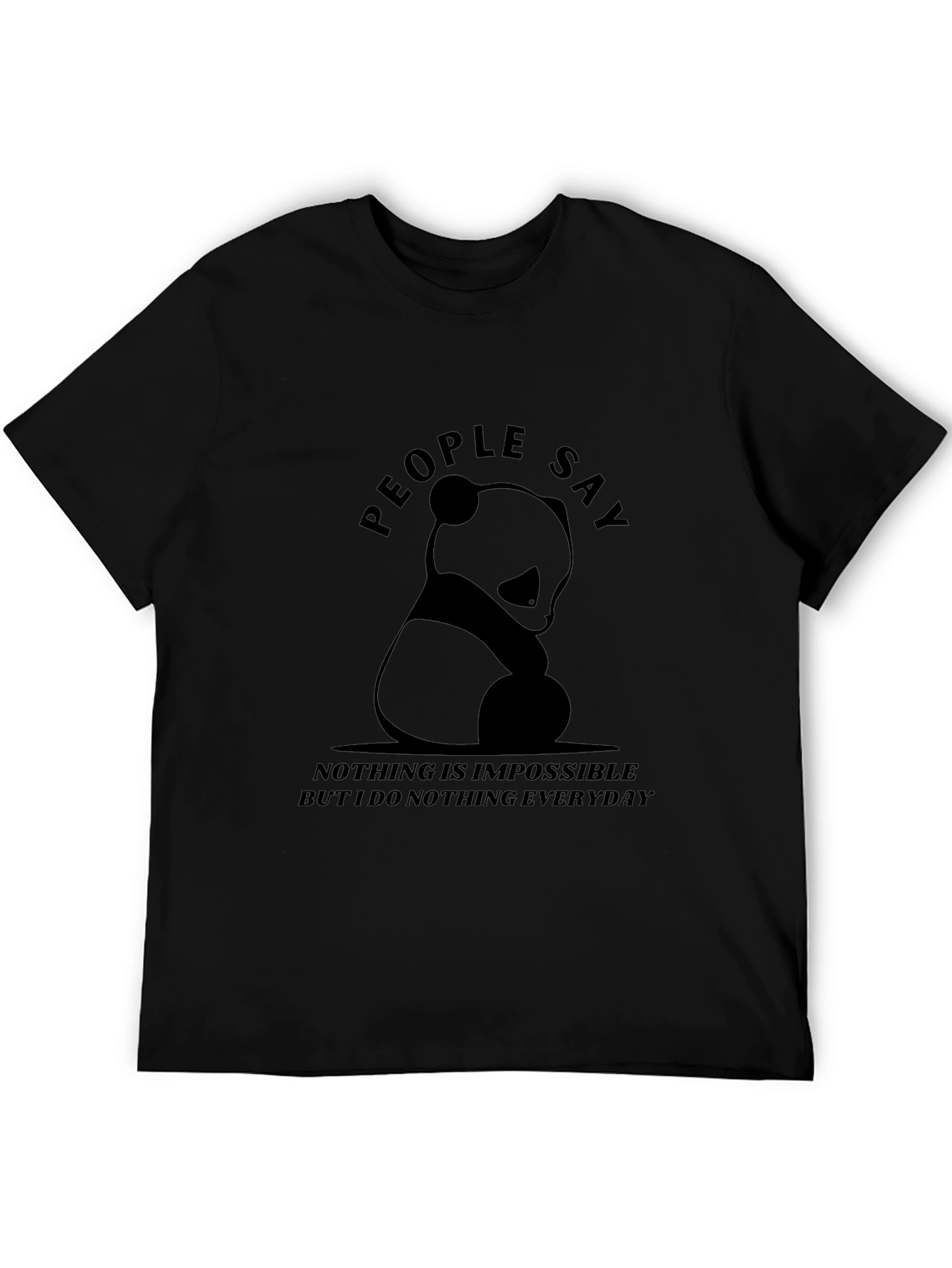 Black People Say Panda T-Shirt view 5