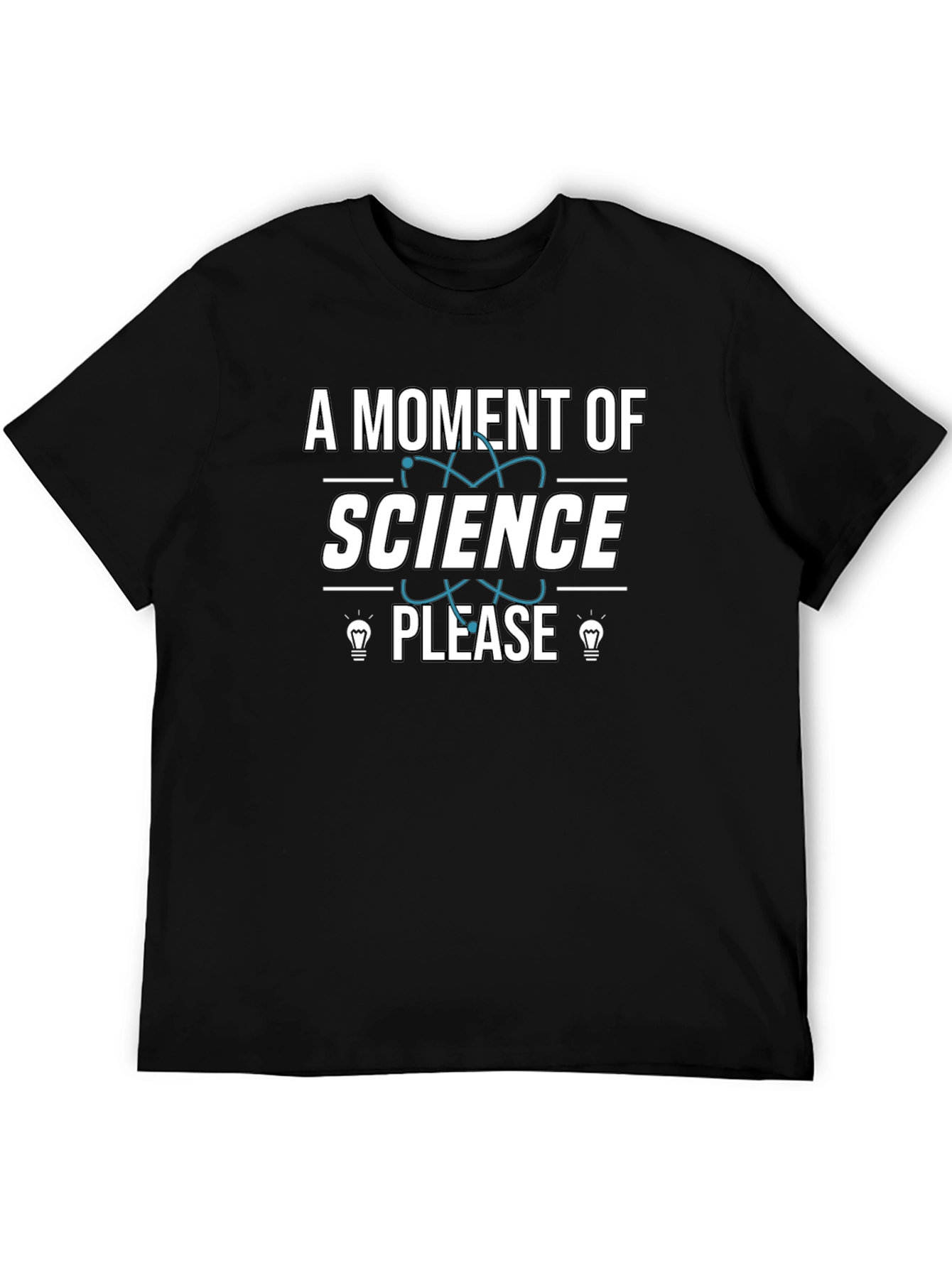 Black A Moment of Science Please T-Shirt - Black view 5