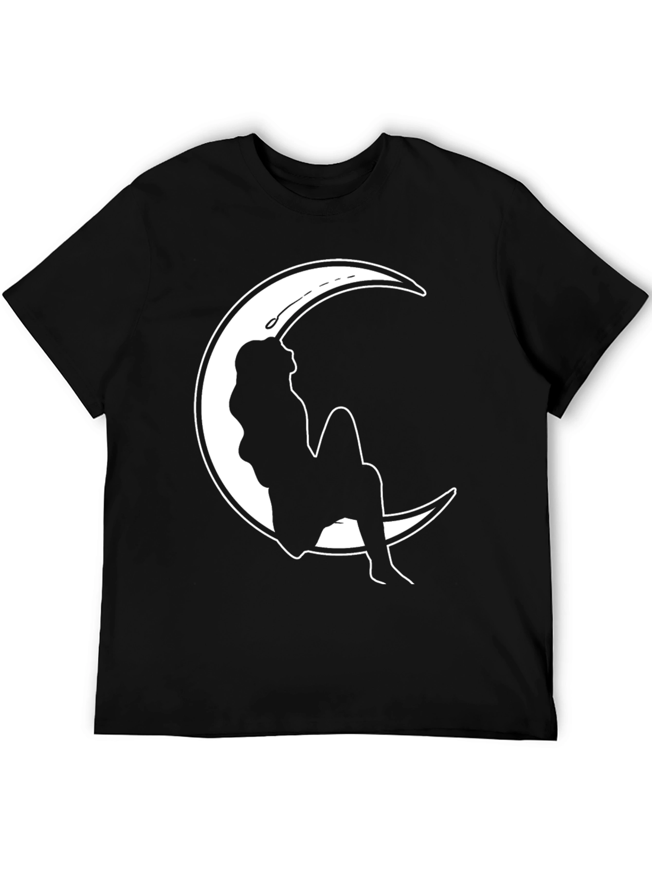 Black Moon Silhouette Graphic T-Shirt - Stylish & Unique view 5