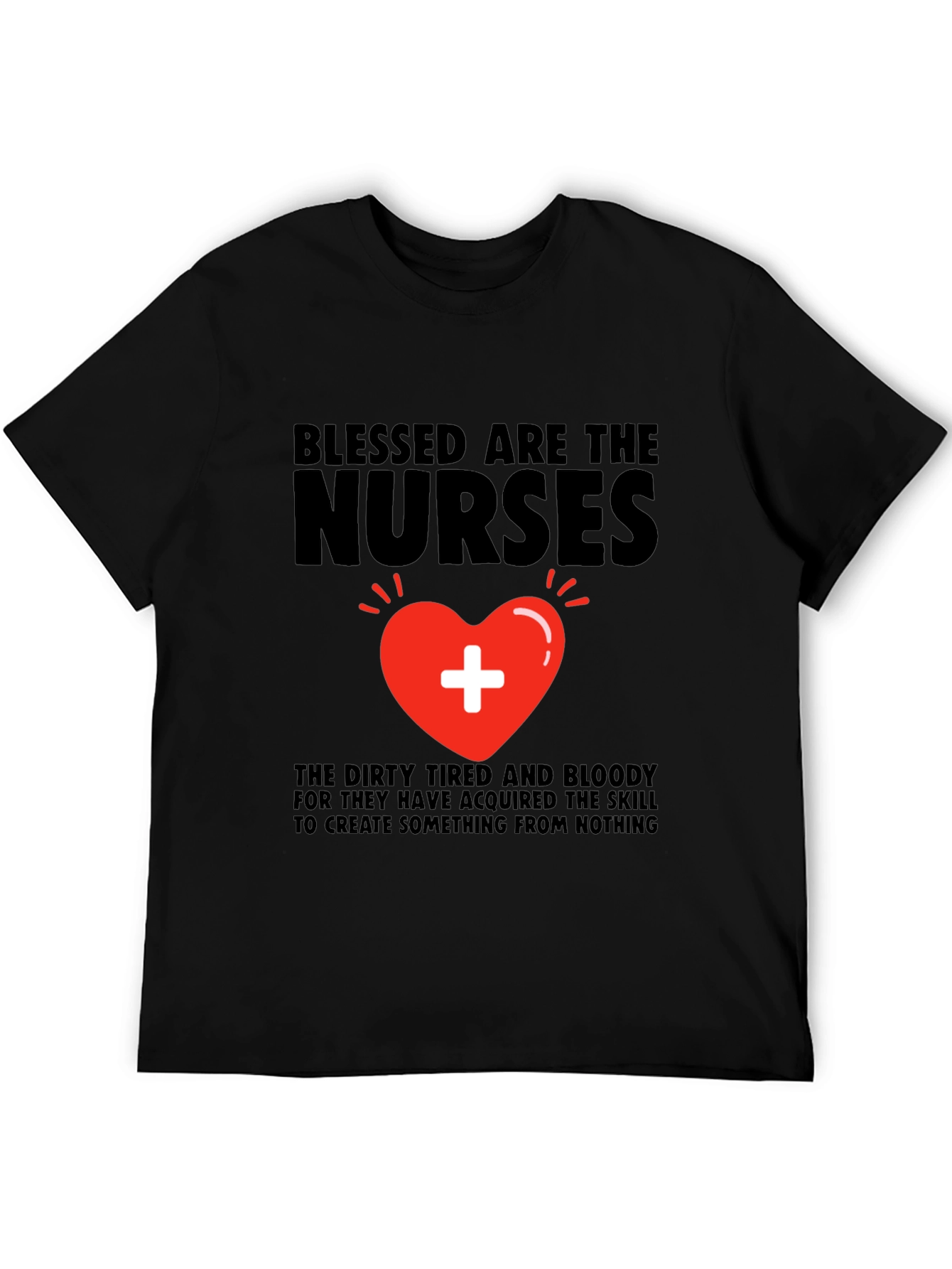 Black Blessed Nurses Graphic T-Shirt view 5