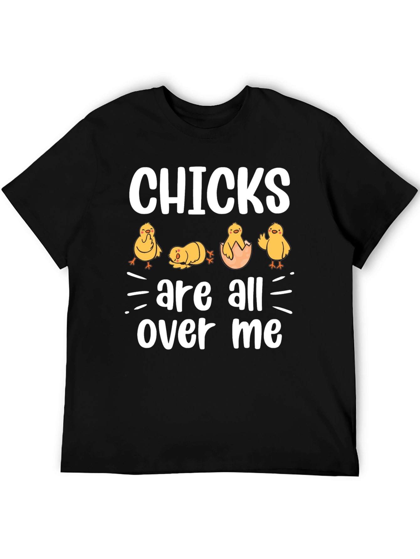 Black Chicks Are All Over Me Graphic T-Shirt view 5