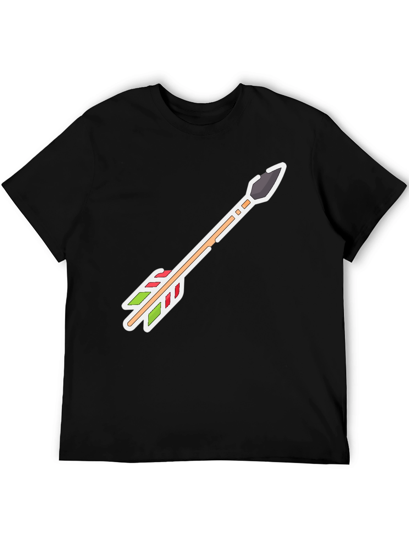 Black Arrow Graphic Tee - Casual Style, Unique Design view 5