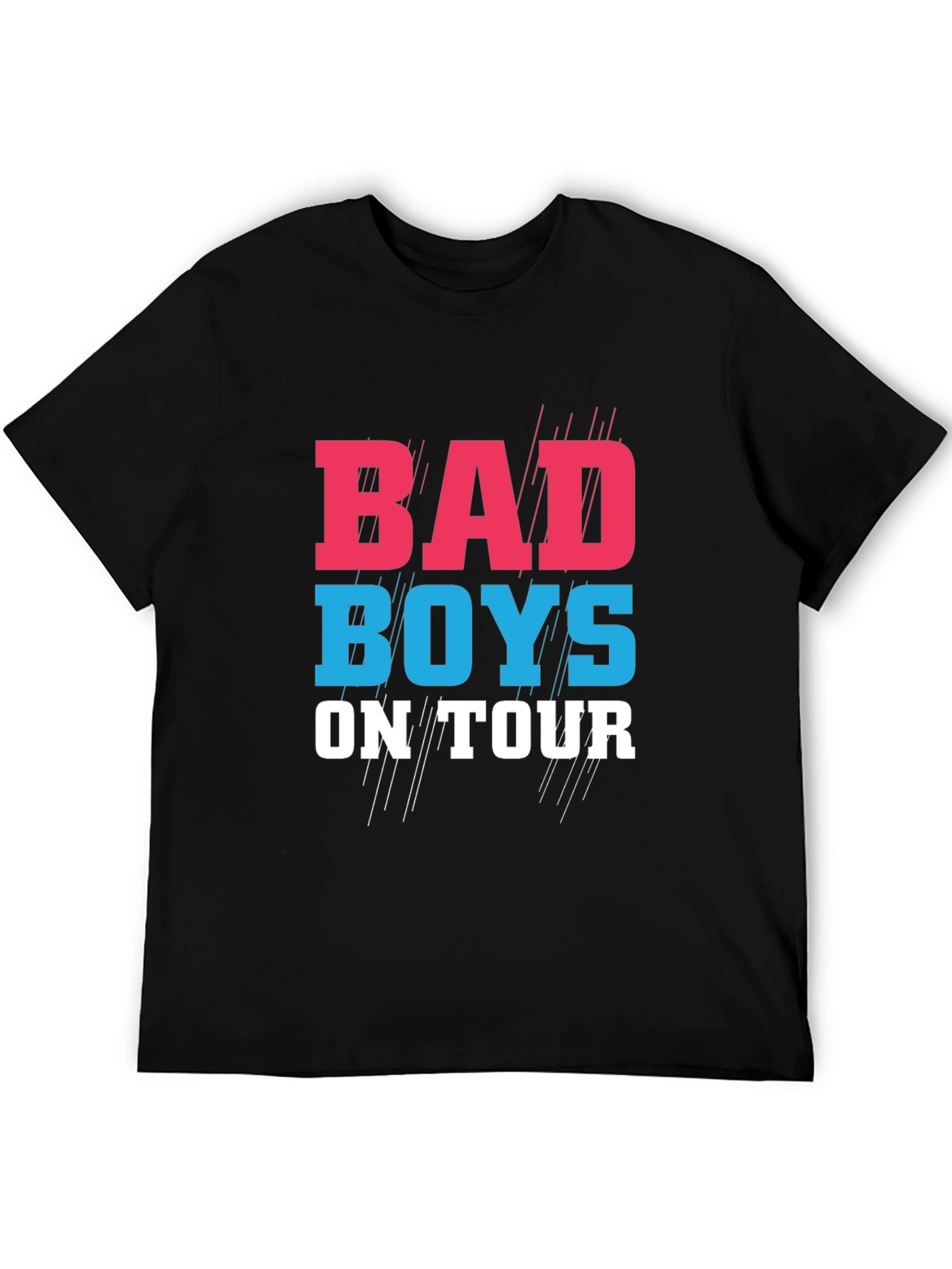 Black Bad Boys On Tour Graphic T-Shirt view 5