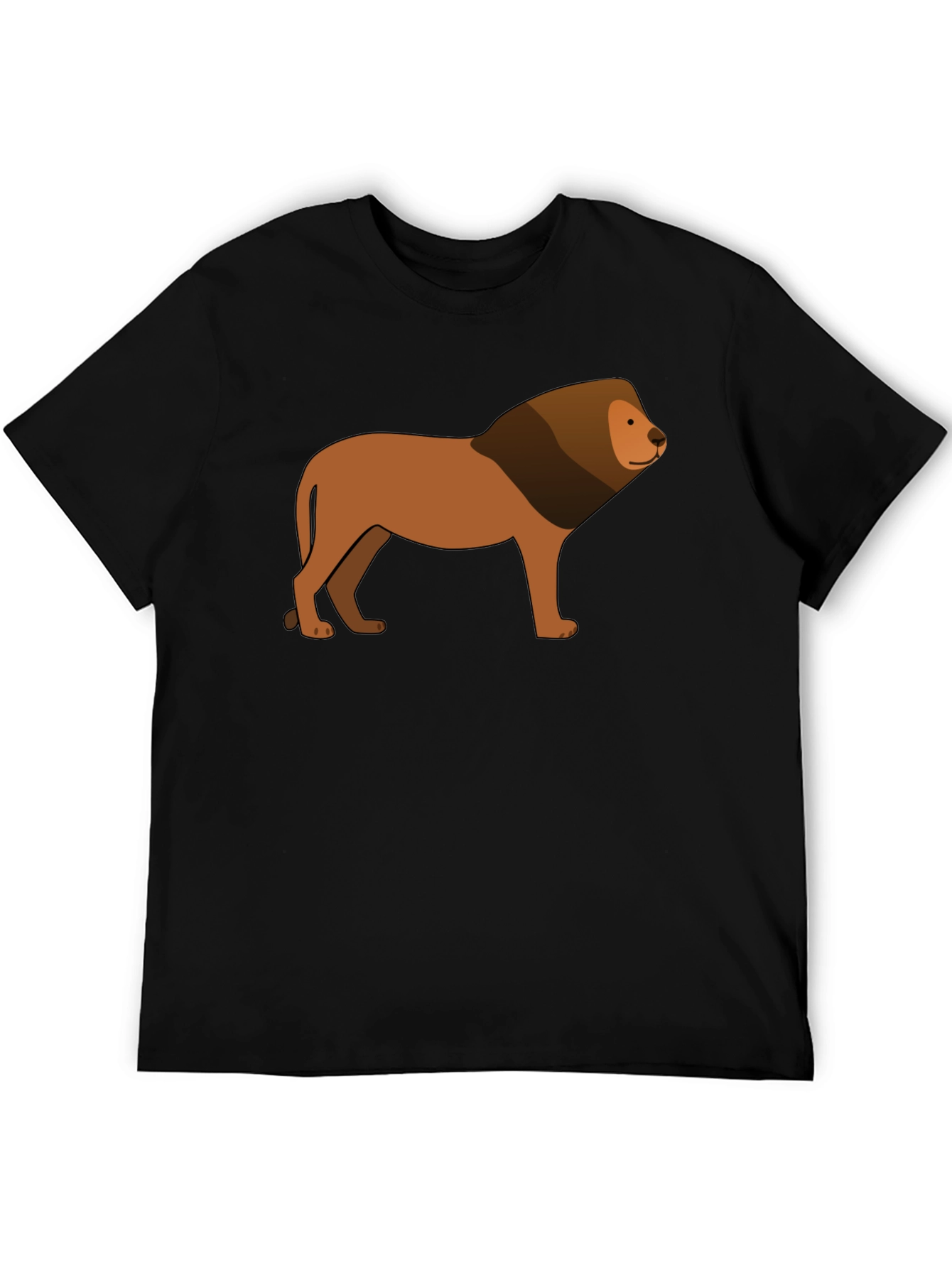 Black Lion Graphic Black T-Shirt - Animal Lover Tee view 5