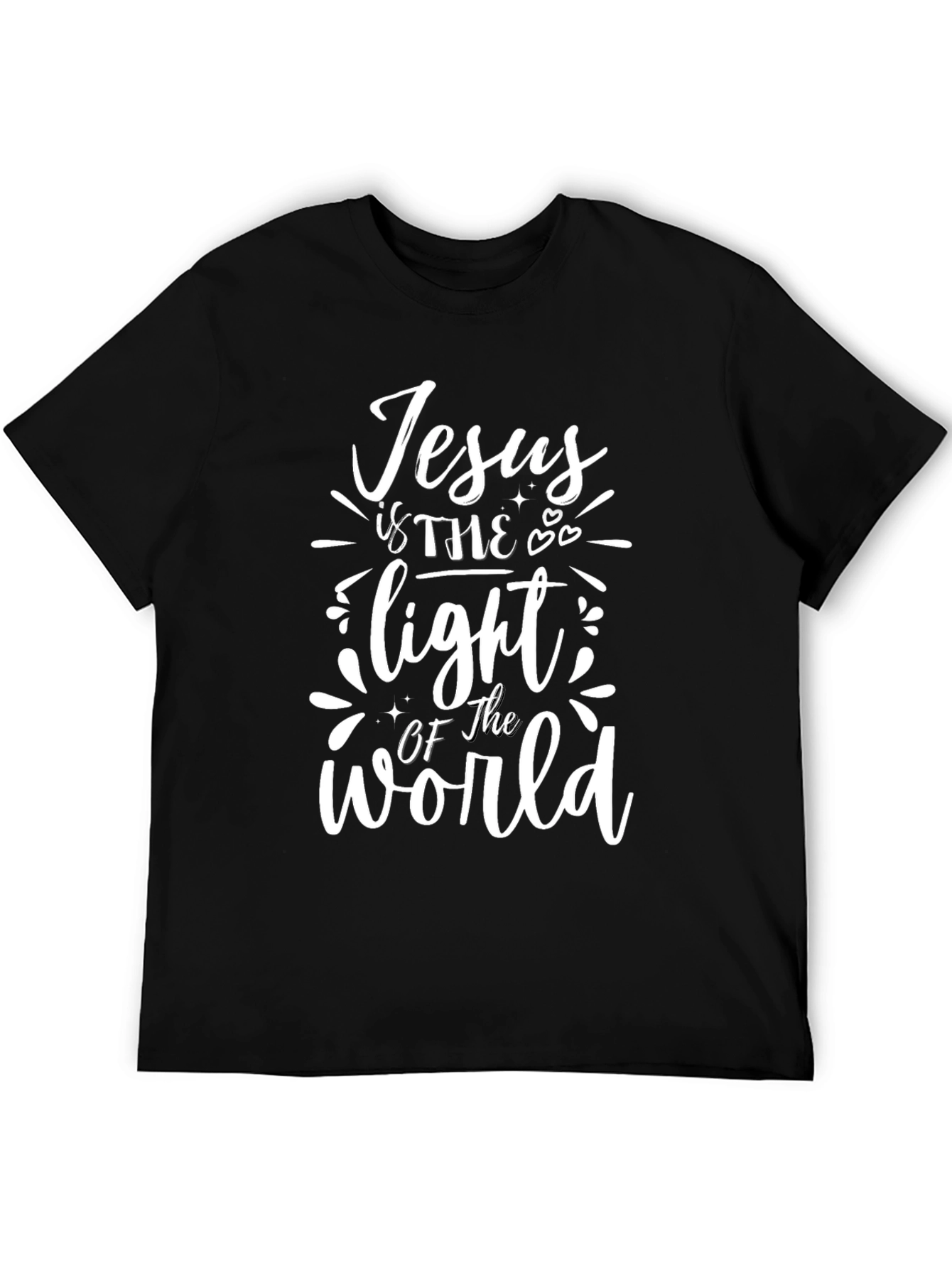 Black Jesus is the Light Black T-Shirt view 5