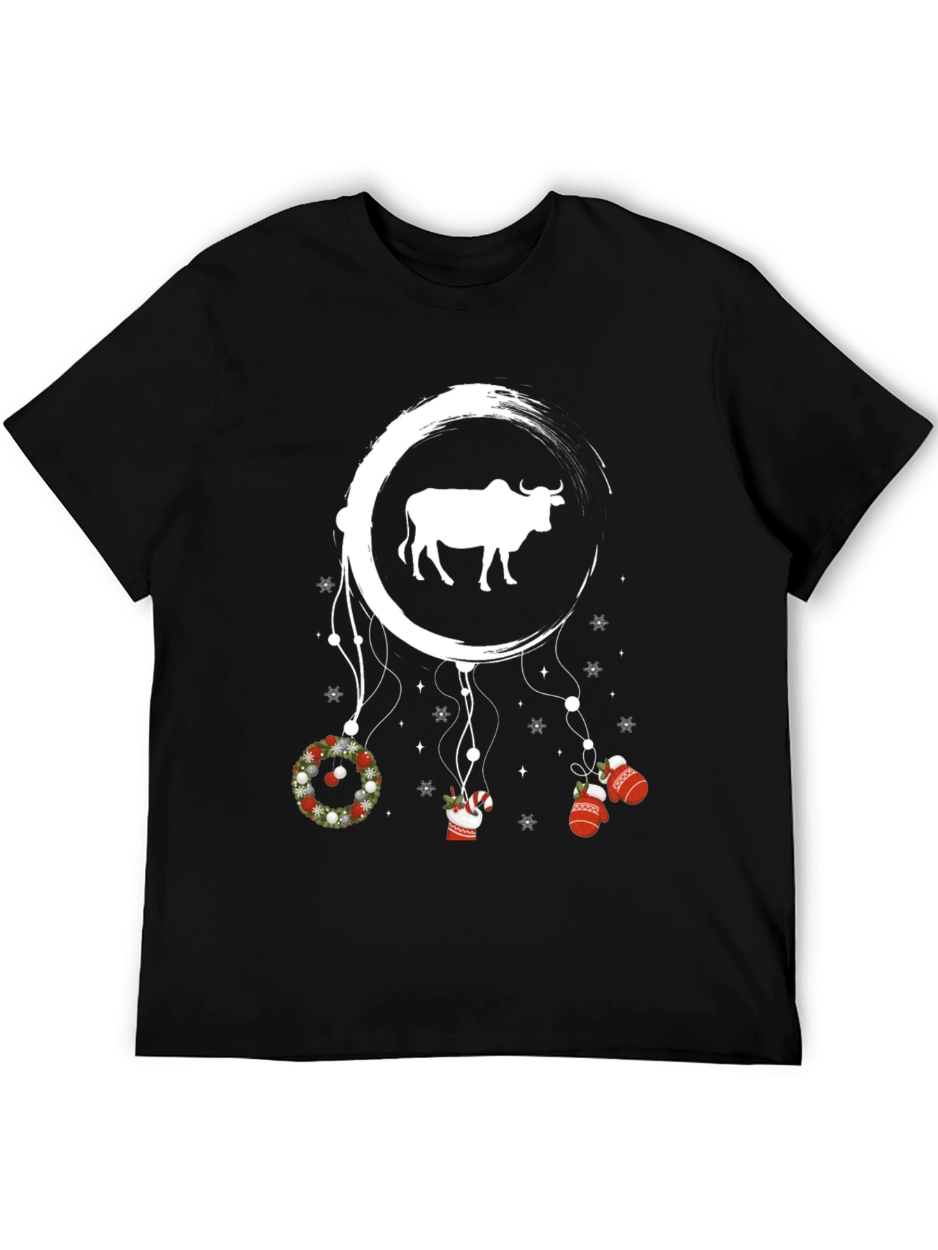 Festive Bull Graphic Tee - 5