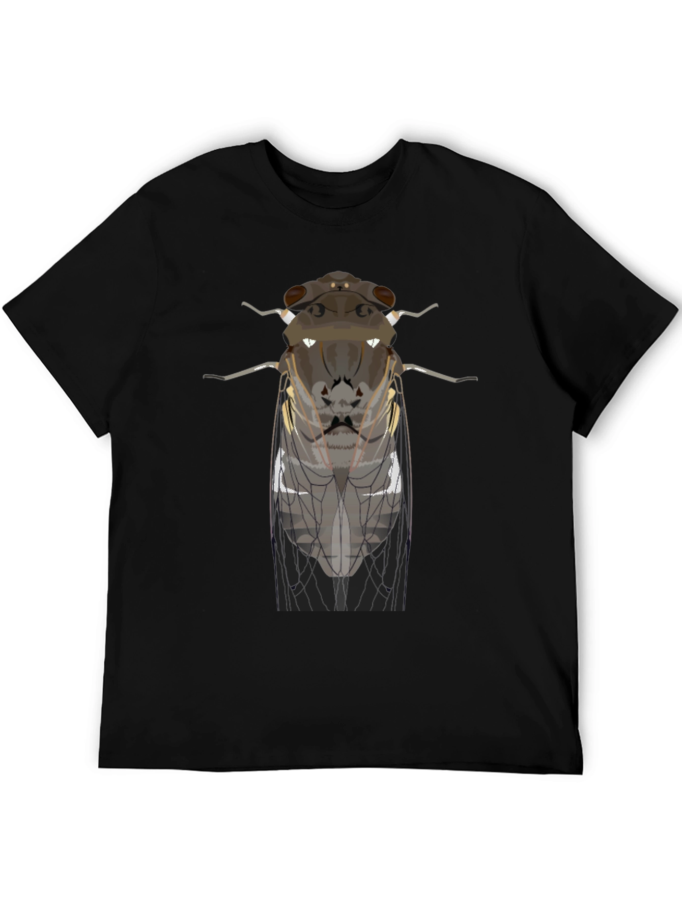 Black Cicada Graphic Tee - Entomologist Apparel view 5