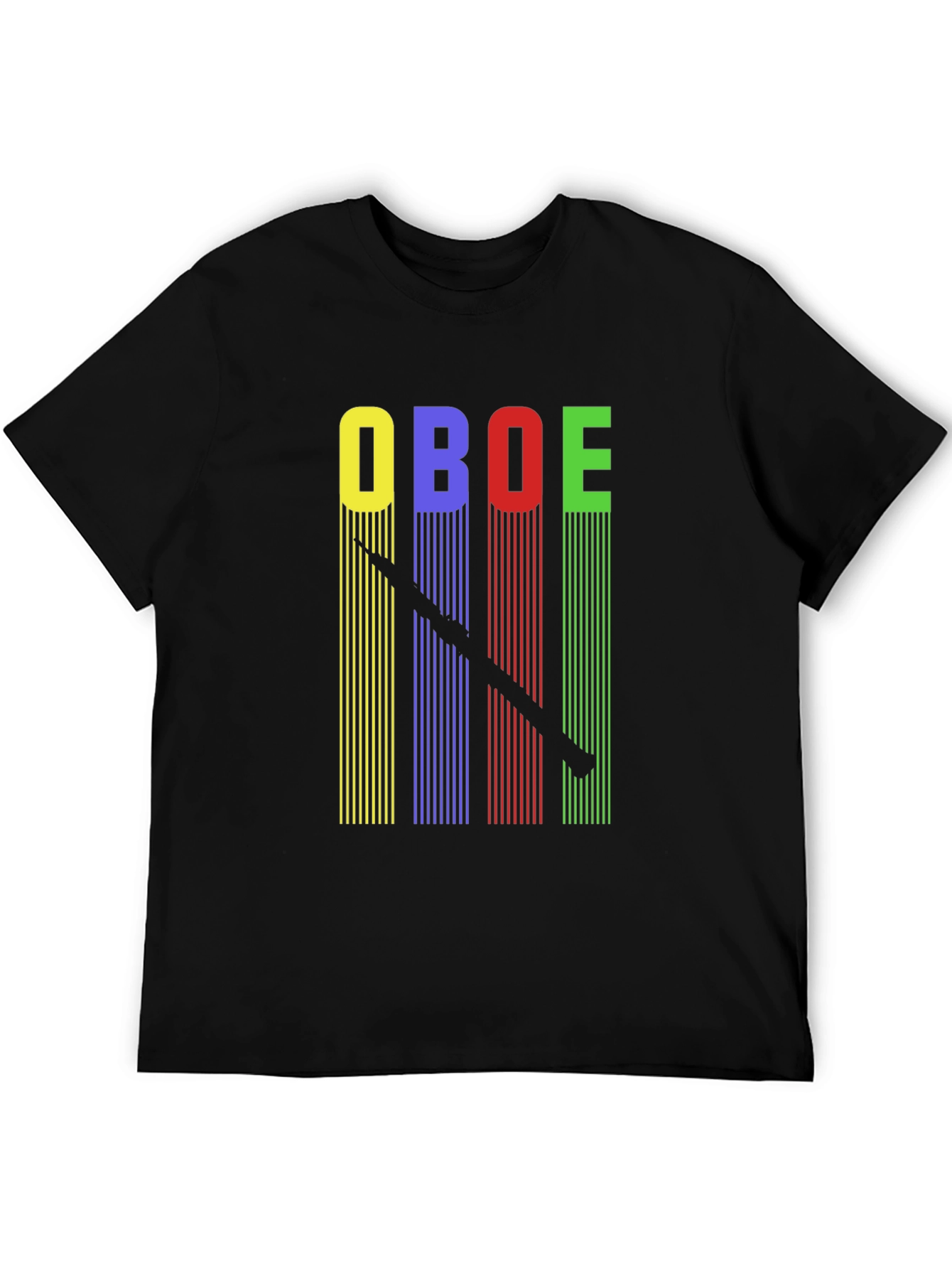 Black Oboe T-Shirt - Music Lover Tee view 5