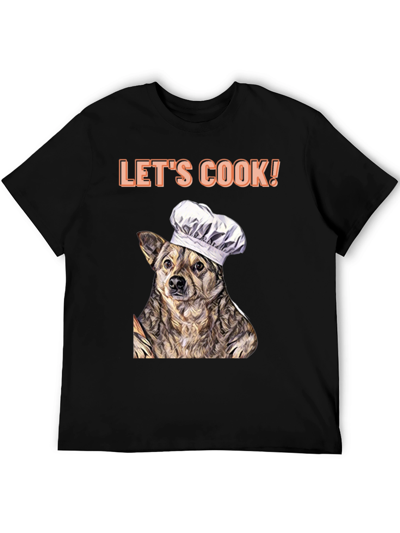 Black Dog Chef T-Shirt - Let's Cook! view 5