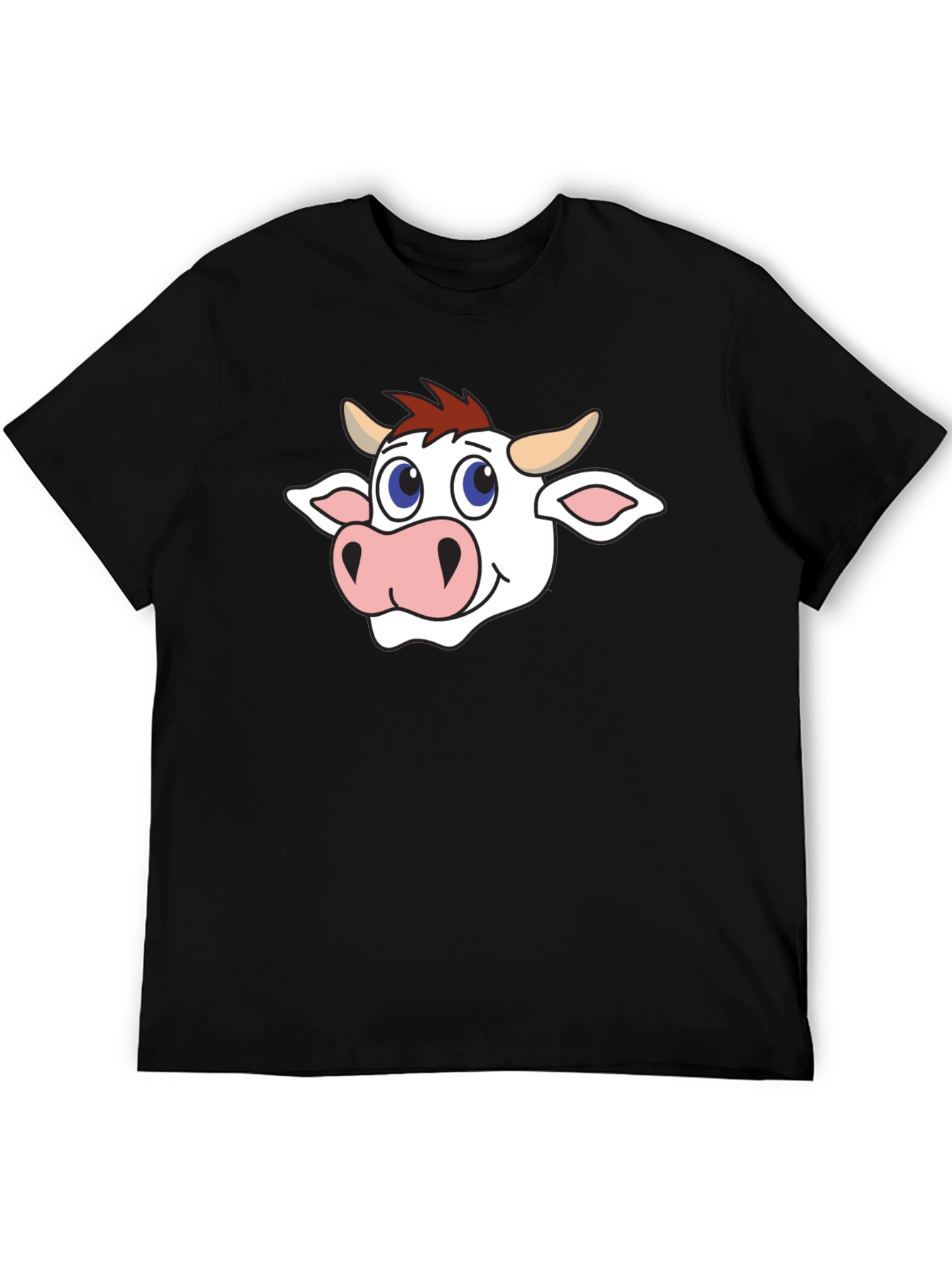Black Cow Graphic Black T-Shirt view 5