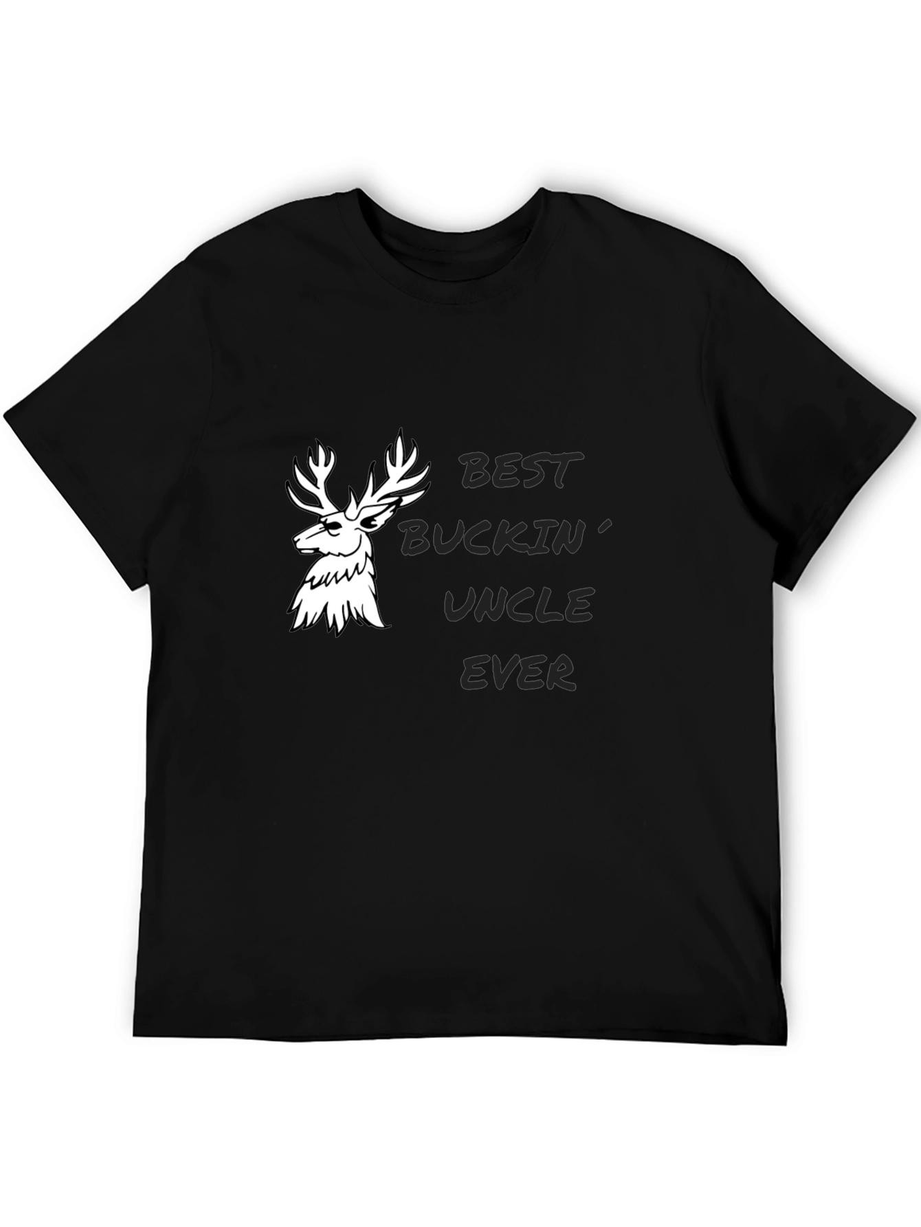 Black Best Buckin' Uncle Ever Tee view 5