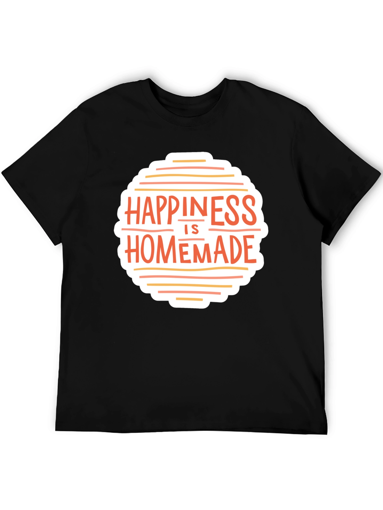 Black Happiness is Homemade Graphic Tee view 5