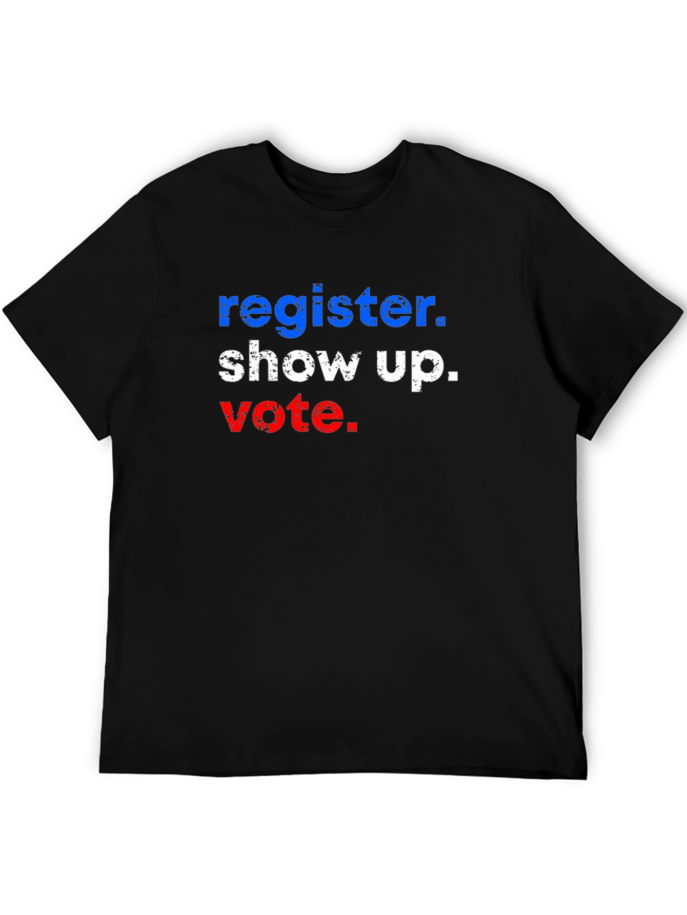 Black Register Show Up Vote Graphic T-Shirt view 5