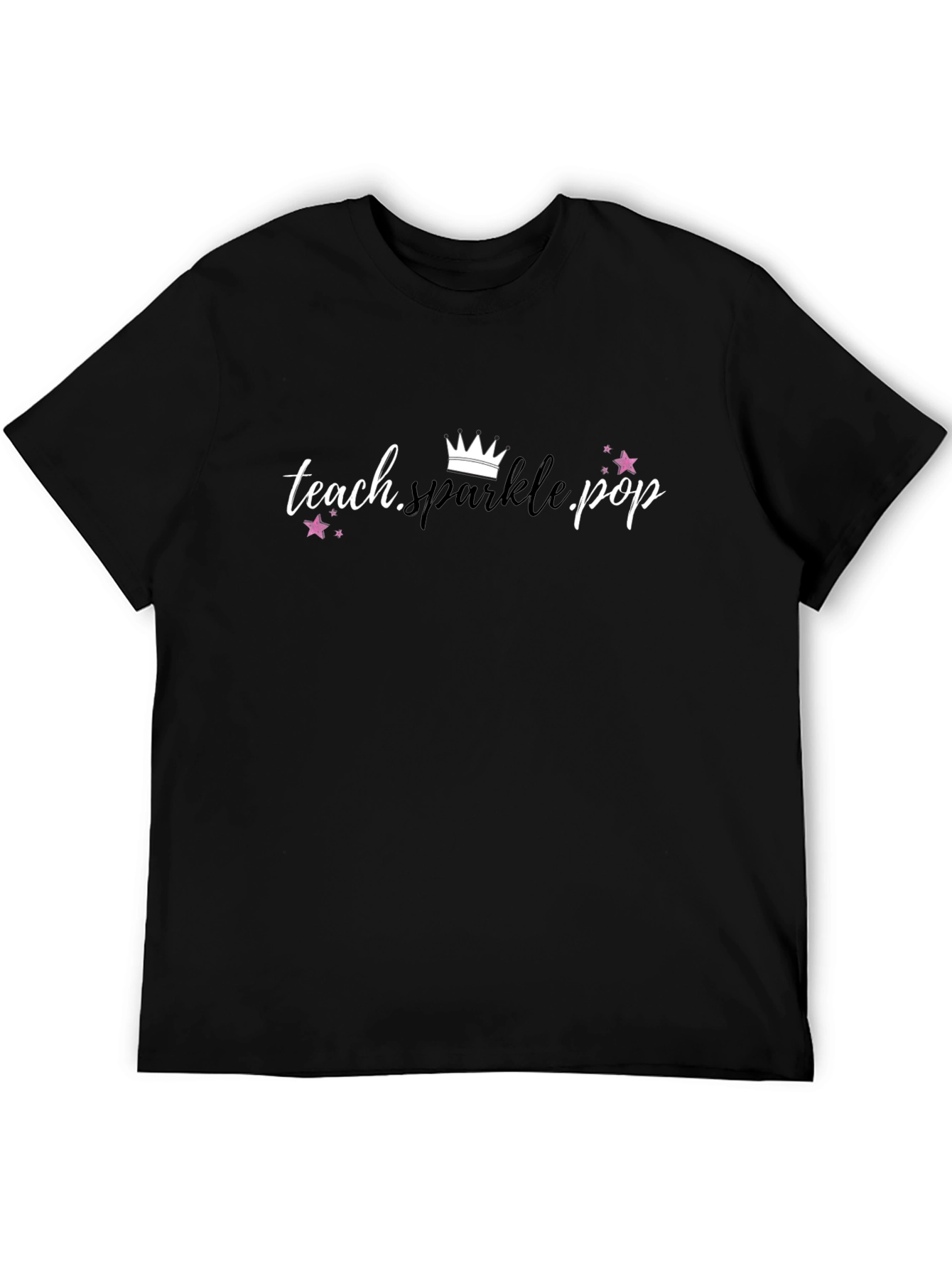 Black Teach Sparkle Pop Black T-Shirt view 5