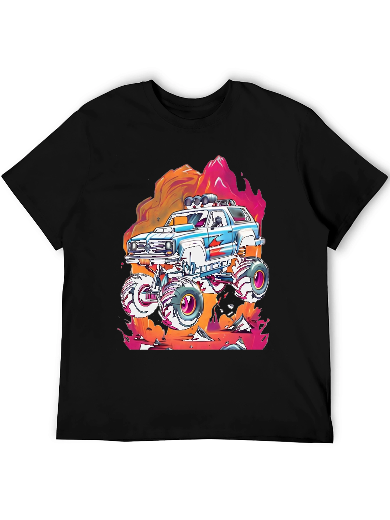 Black Monster Truck Graphic Tee view 5