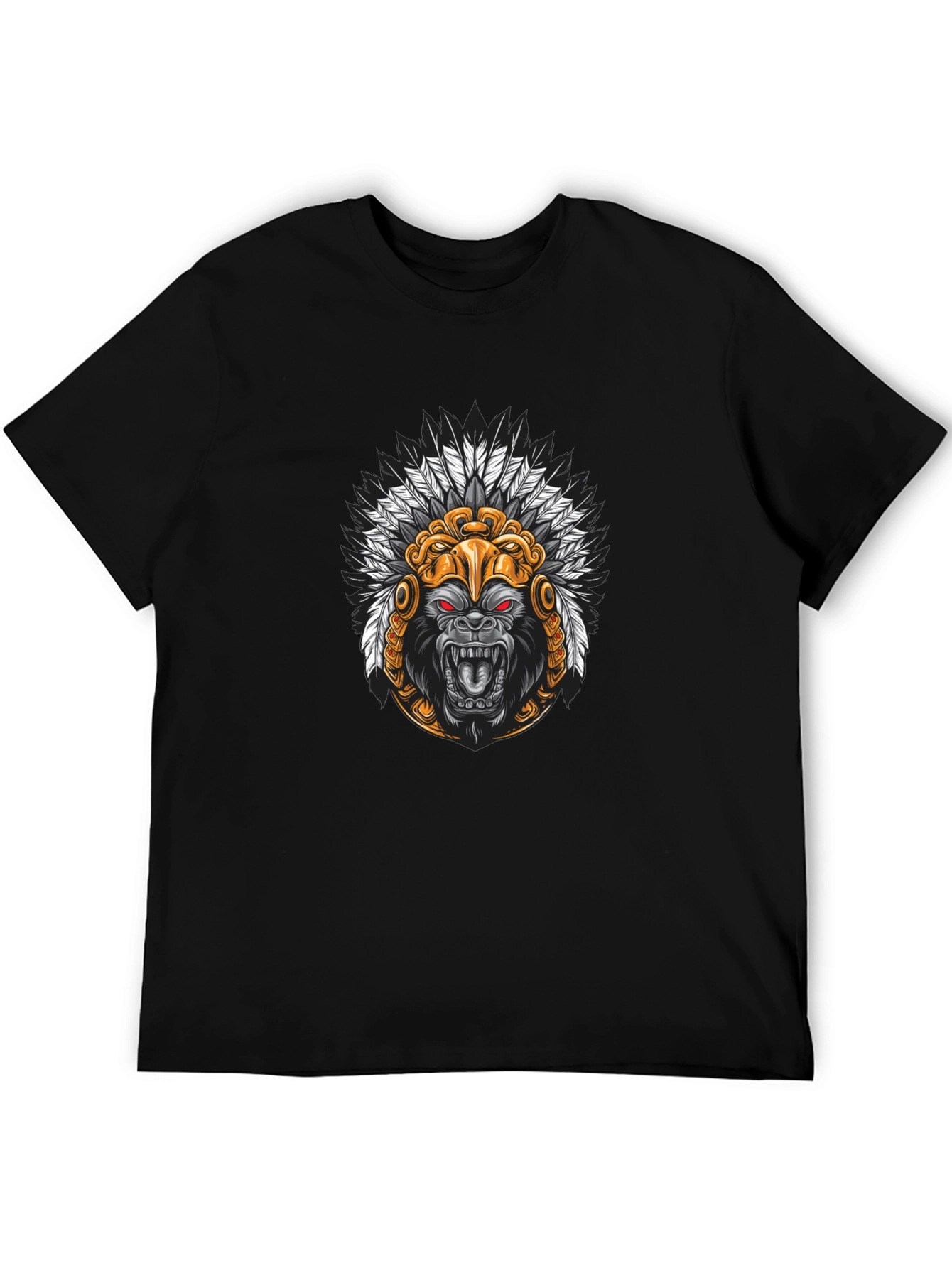 Black Gorilla Chief Graphic Tee - Black view 5