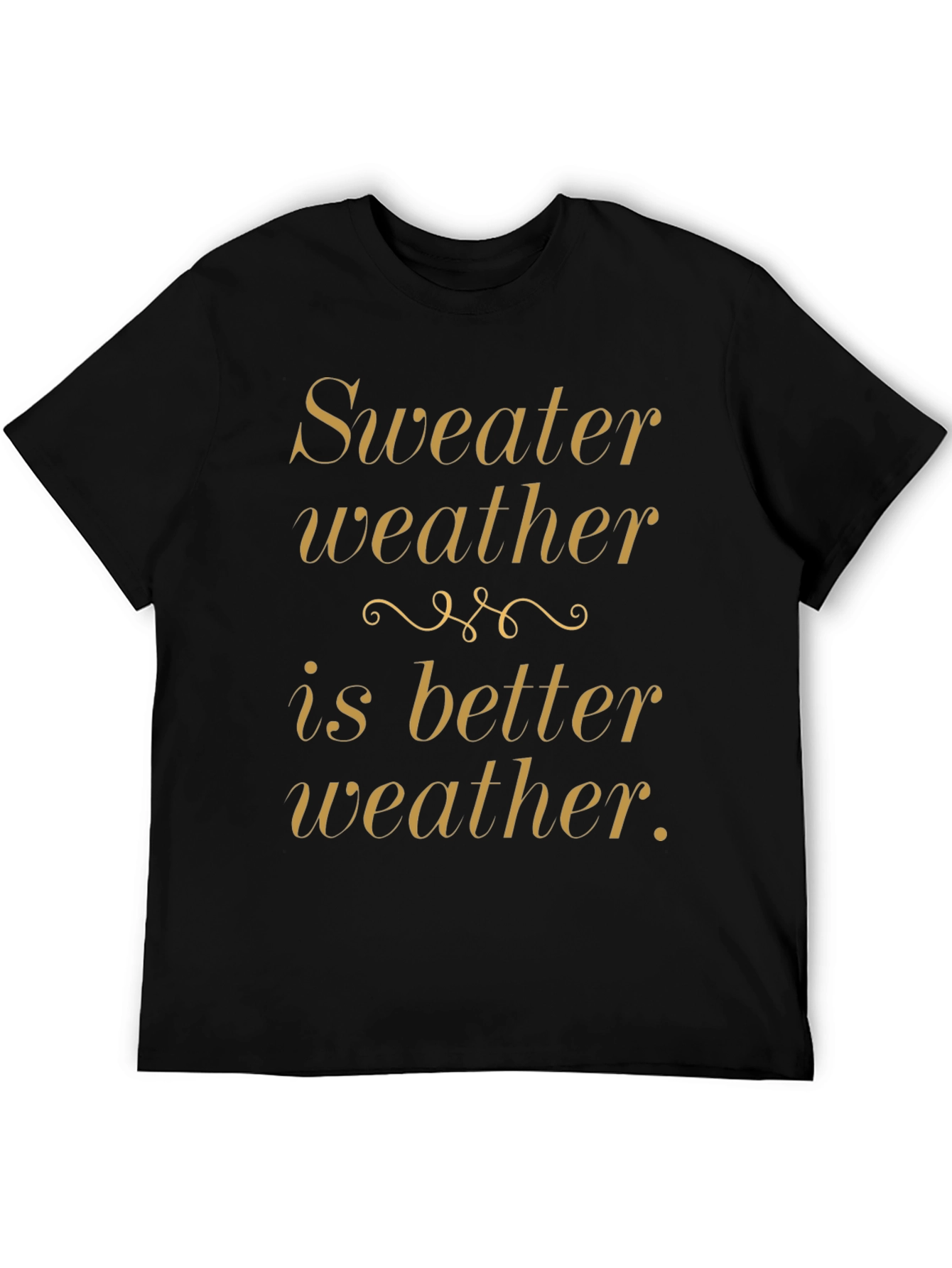 Black Sweater Weather Graphic Tee - Cozy Style view 5