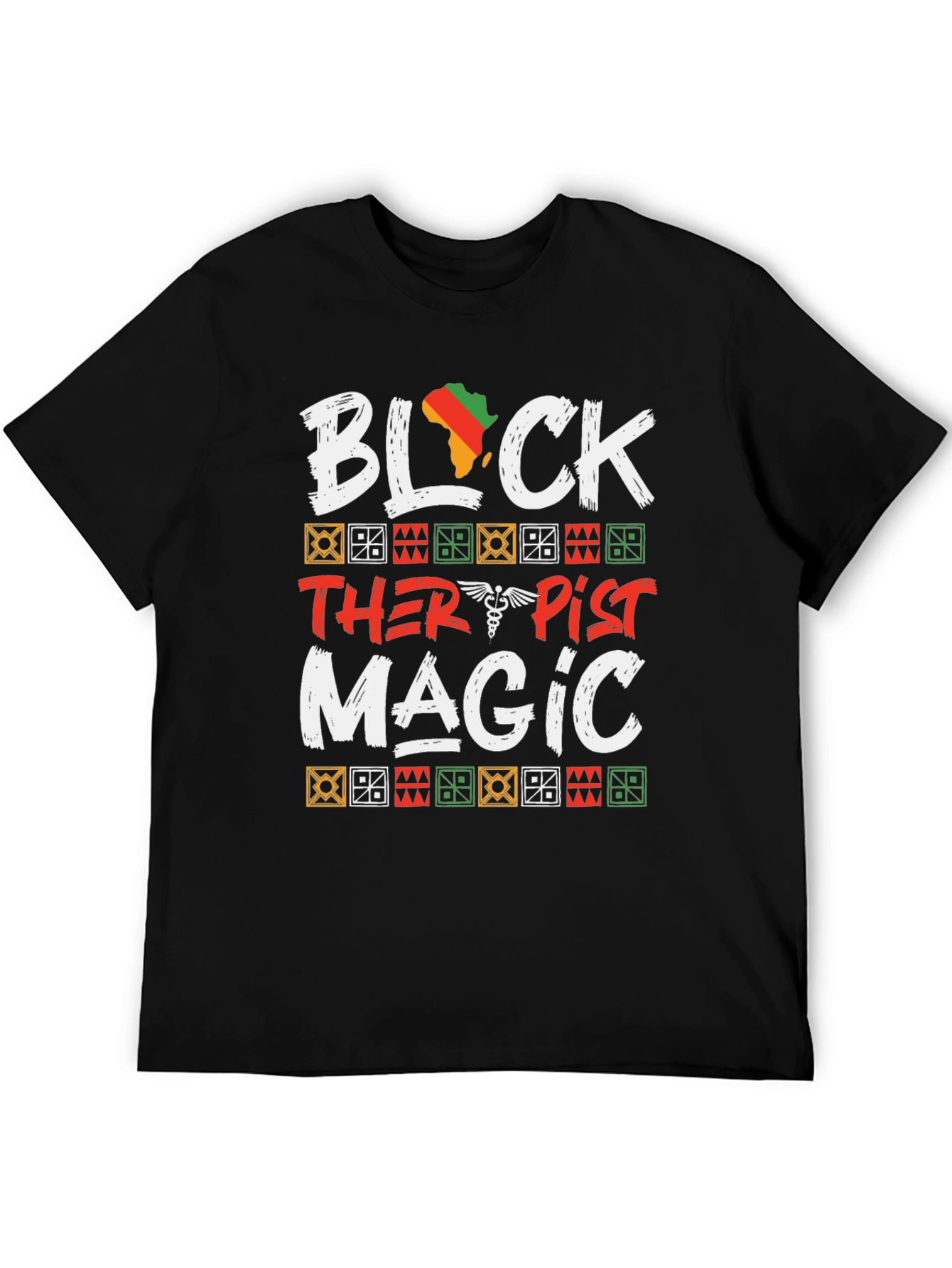 Black Black Therapist Magic T-Shirt view 5