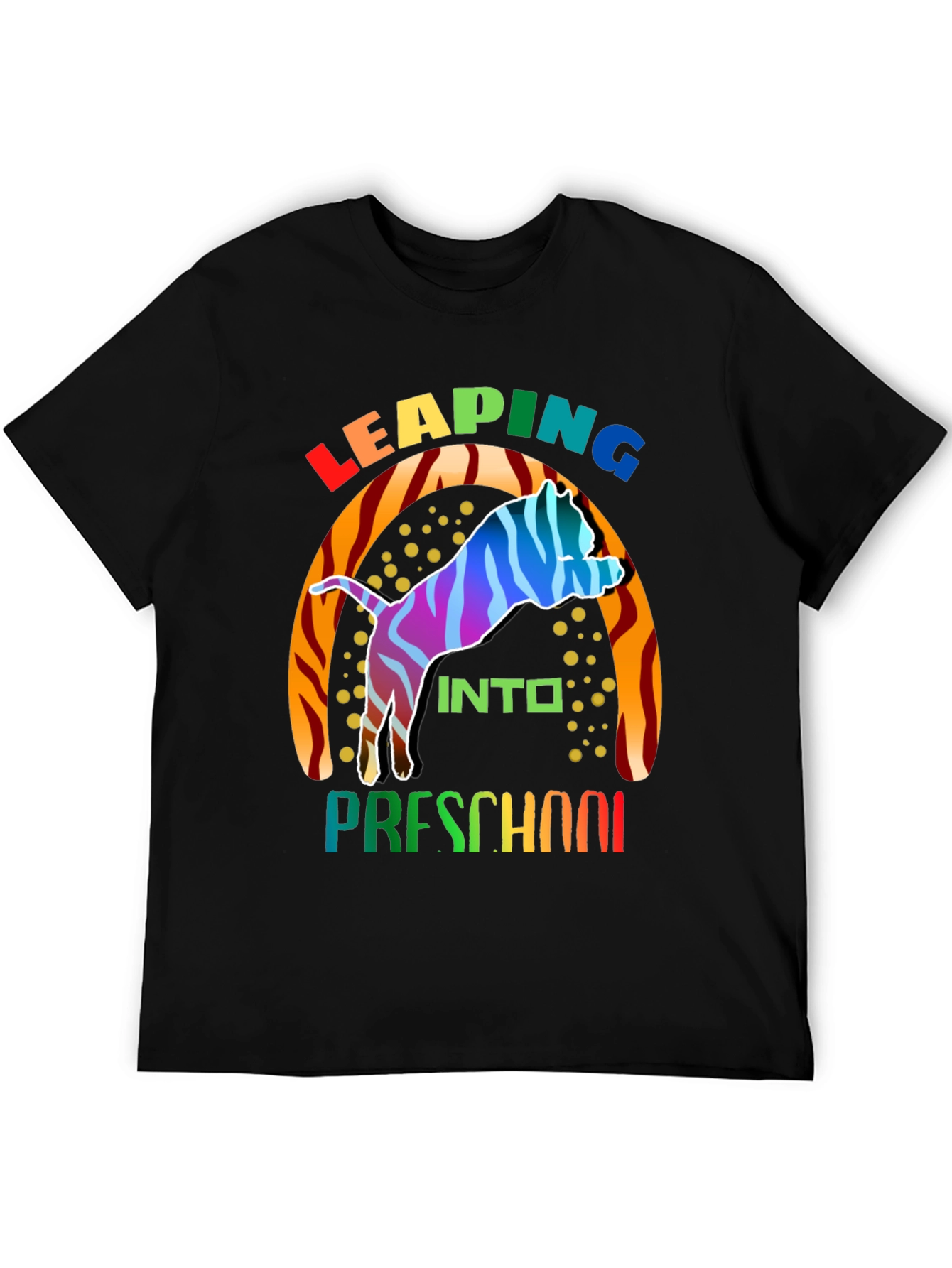Leaping into Preschool Colorful Toddler T-Shirt - 5