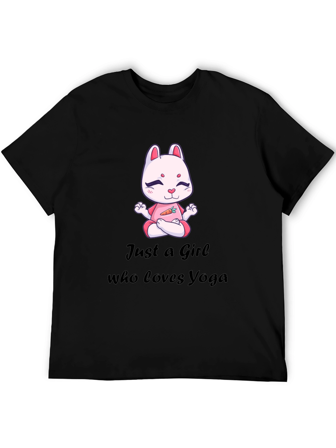 Yoga Loving Girl's Tee - Rabbit Meditation Design - 5