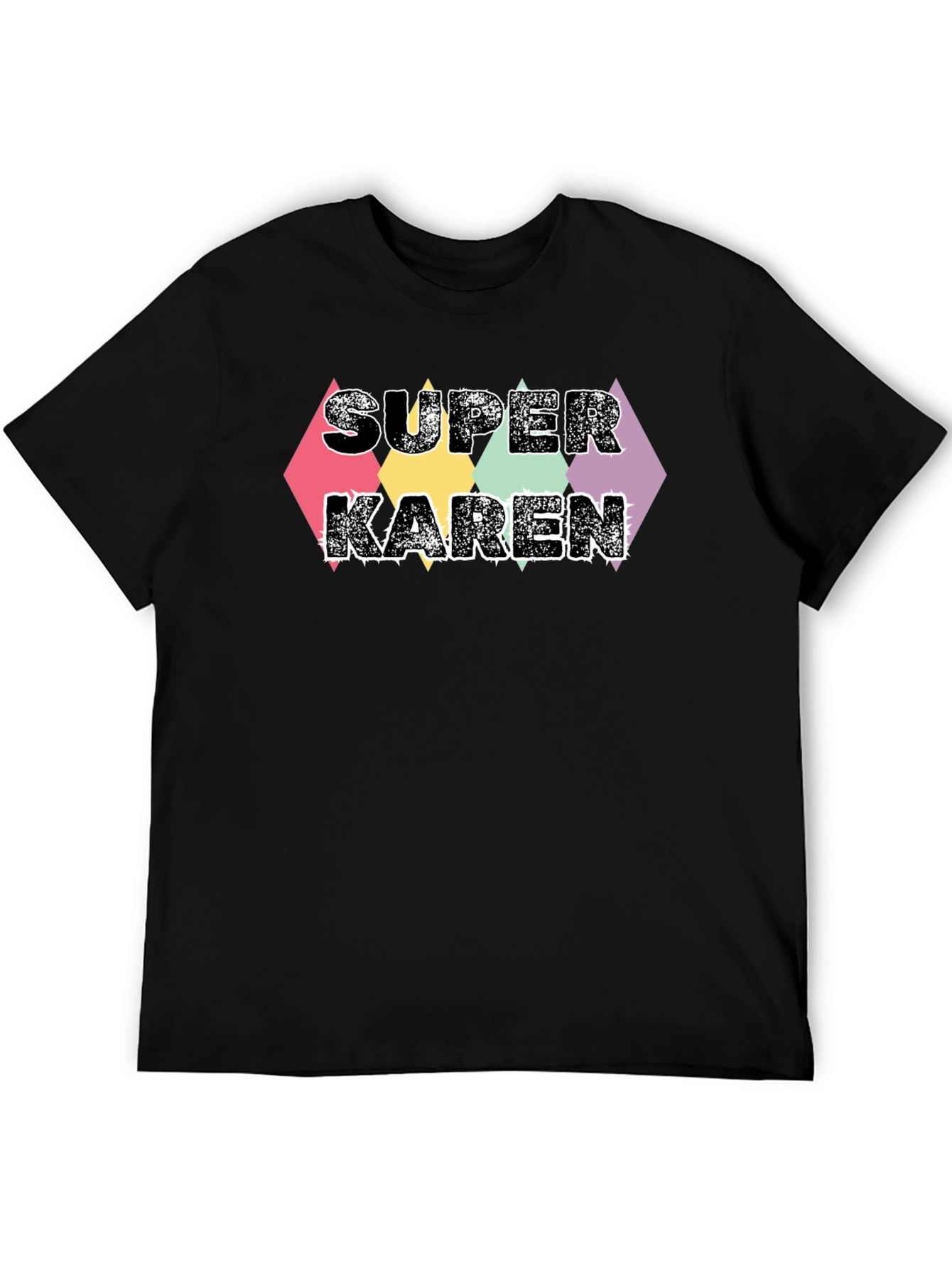 Black Super Karen Graphic Tee - Black T-Shirt view 5