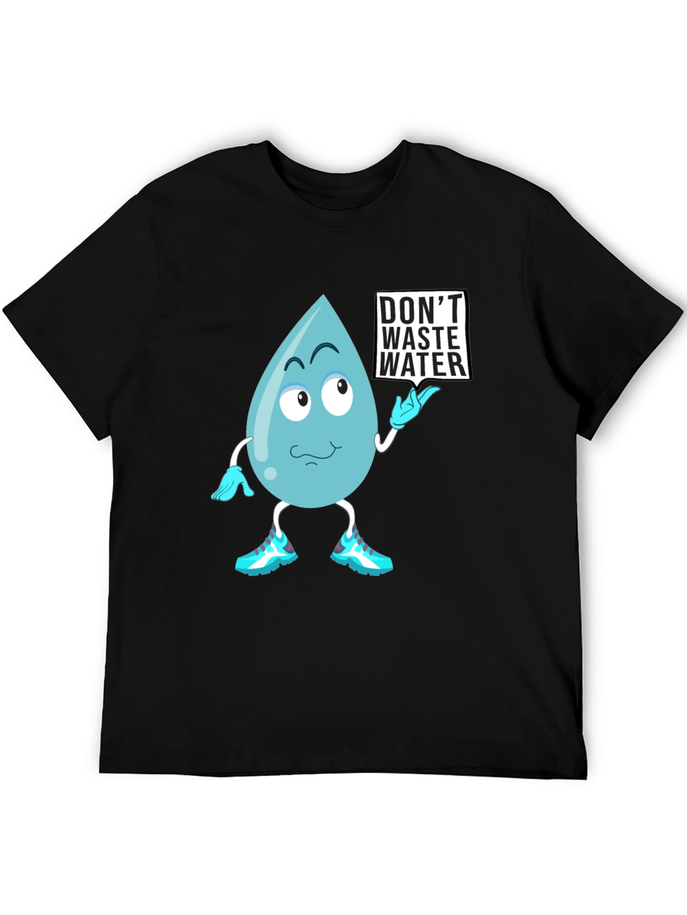 Black Don't Waste Water Graphic Tee view 5