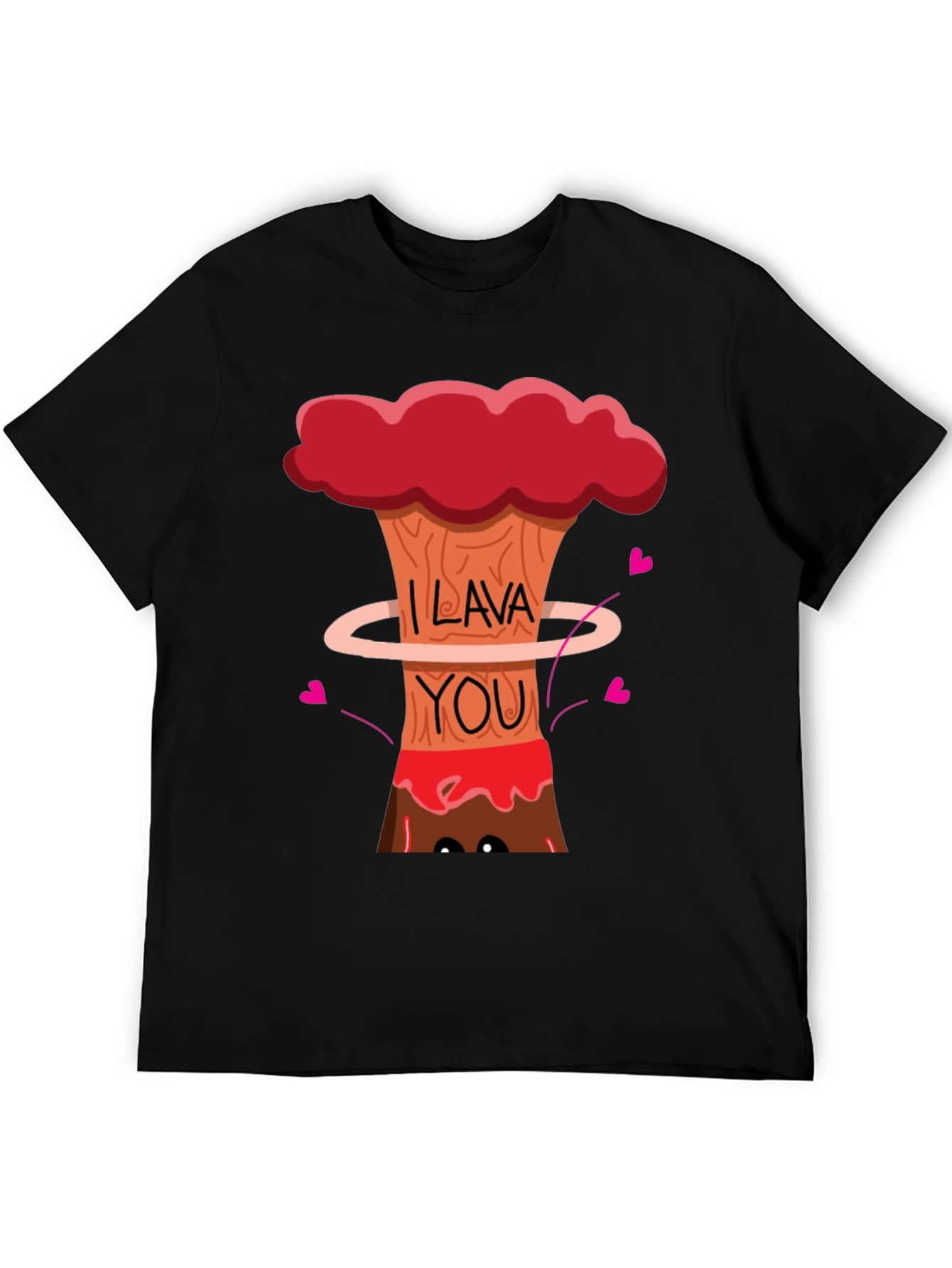 Black I Lava You Graphic Tee - Volcanic Love! view 5