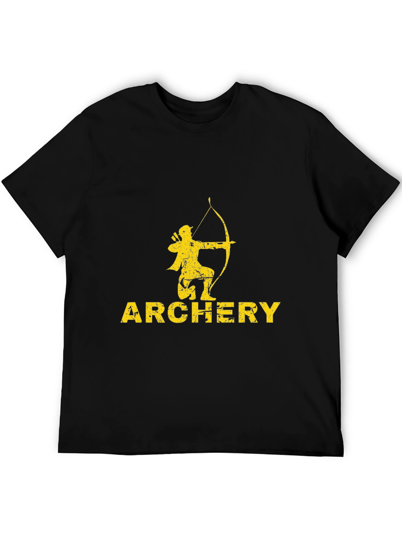 Black Archery T-Shirt - Black Tee with Archer Graphic view 5