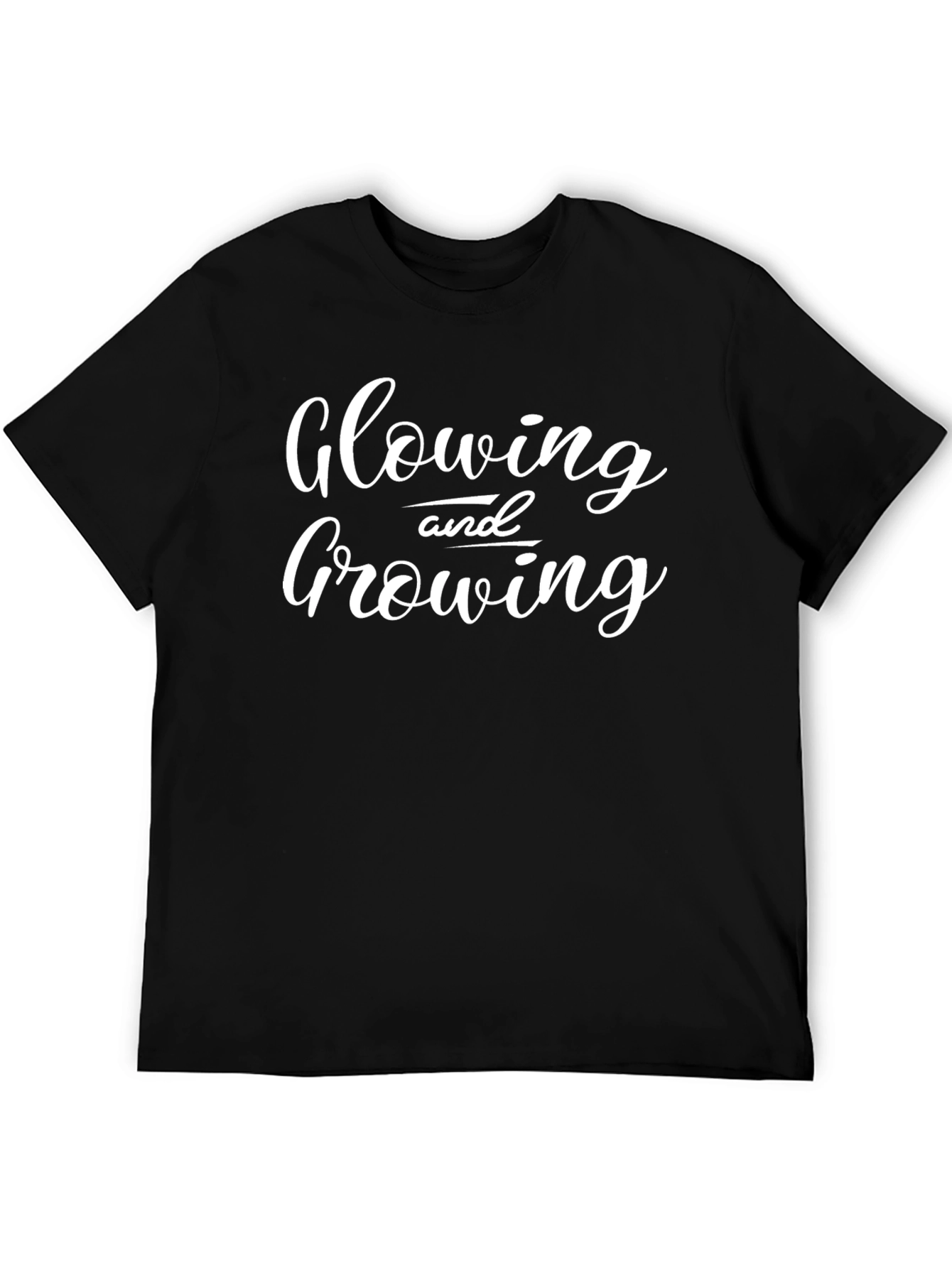 Black Glowing and Growing Black T-Shirt view 5