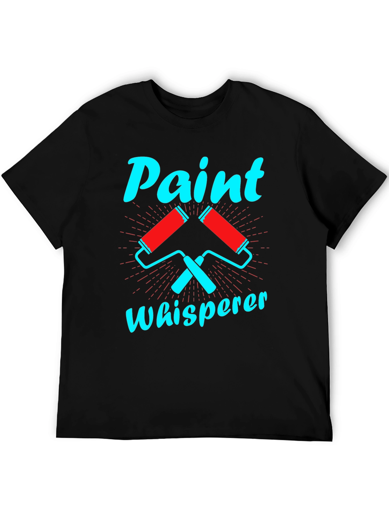 Black Paint Whisperer Graphic Tee - Painter's Humor view 5