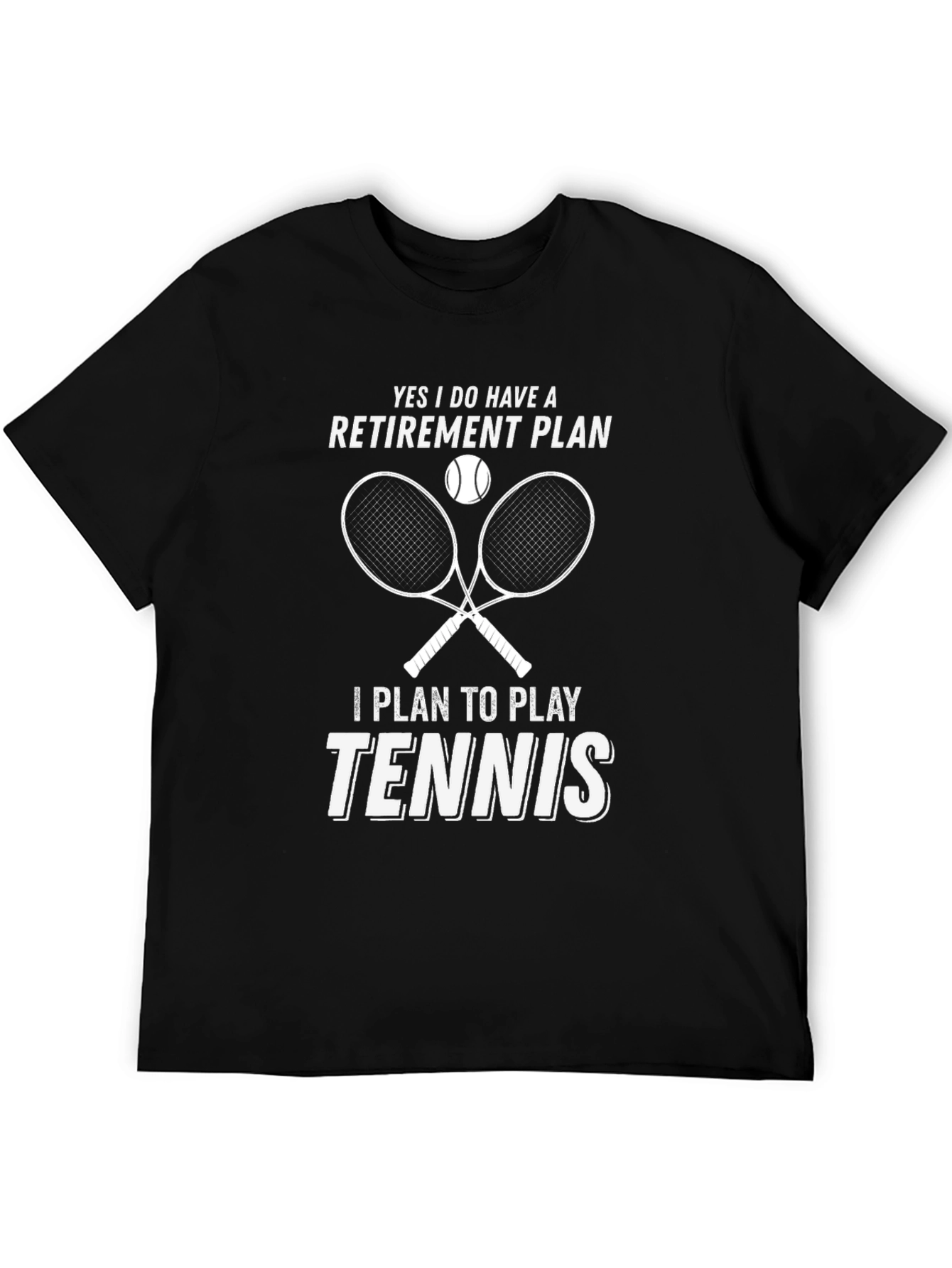 Tennis Retirement Plan T-Shirt - 5