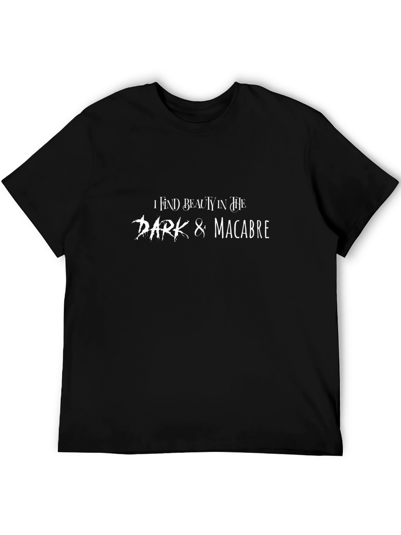 Black Dark & Macabre Graphic Tee - Black T-Shirt view 5
