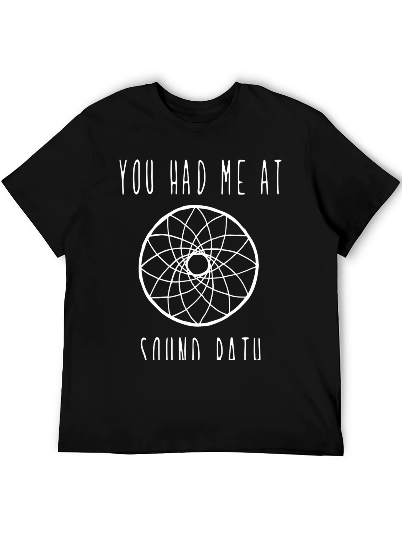 Black Sound Bath T-Shirt, You Had Me at Sound Bath Tee view 5