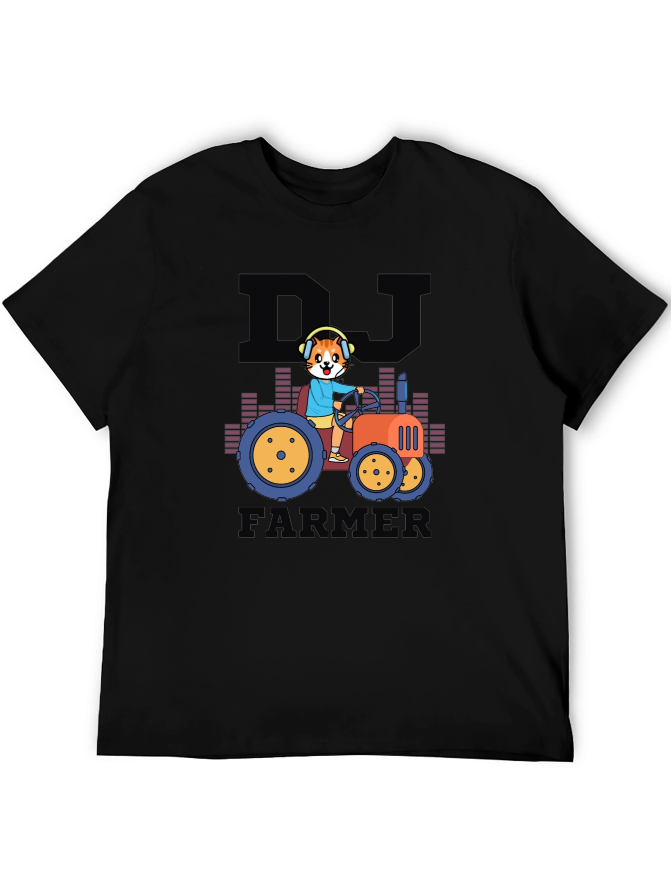 Black DJ Farmer Graphic Tee - Black T-Shirt view 5