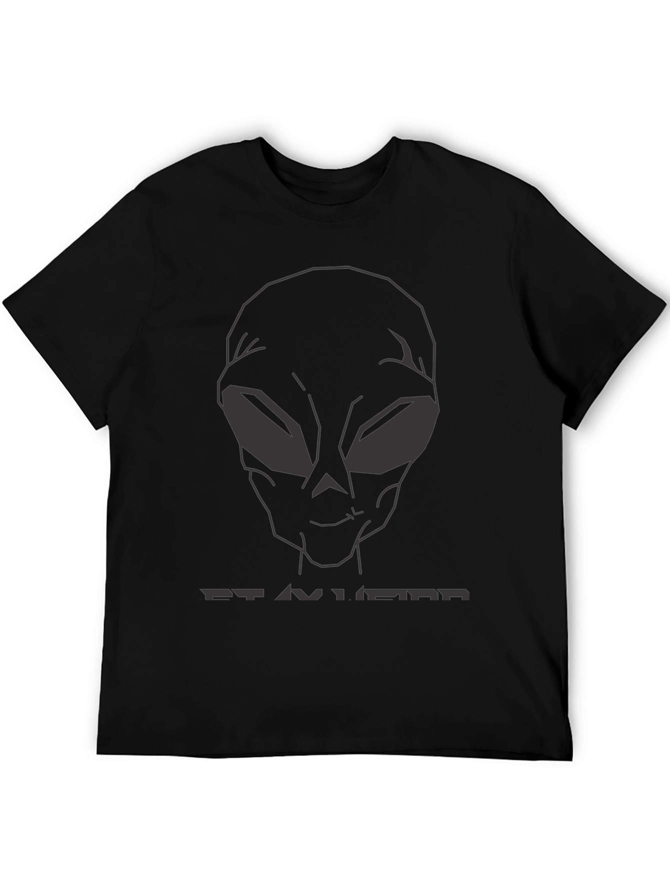 Black Stay Weird Alien T-Shirt - Black Graphic Tee view 5