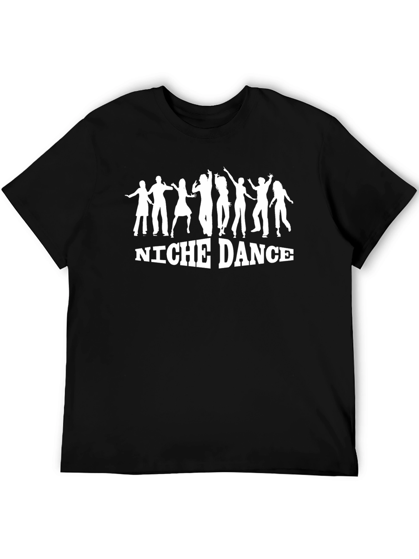 Black Niche Dance Black T-Shirt Fun Party Graphic Tee view 5