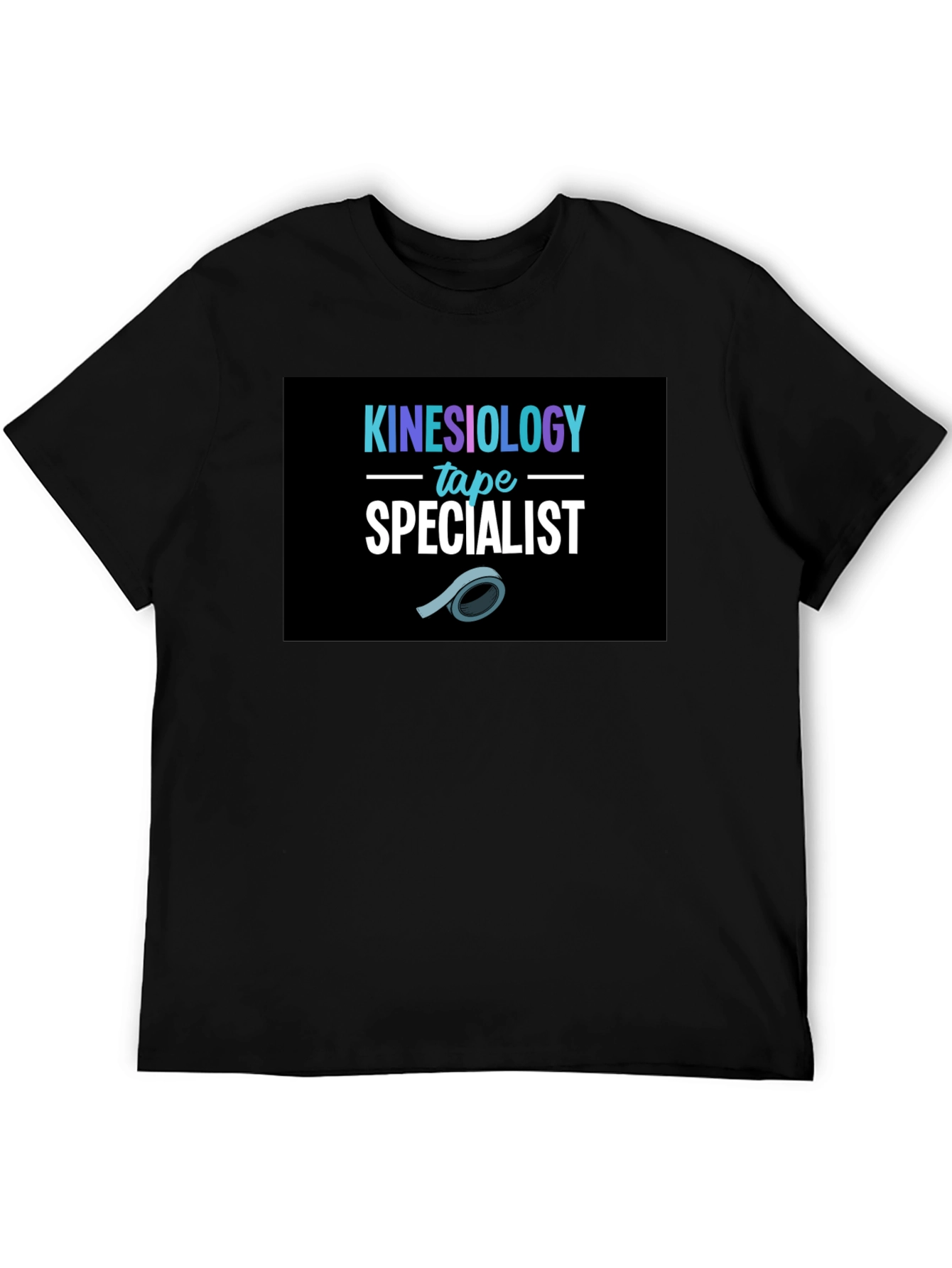Black Kinesiology Tape Specialist T-Shirt view 5