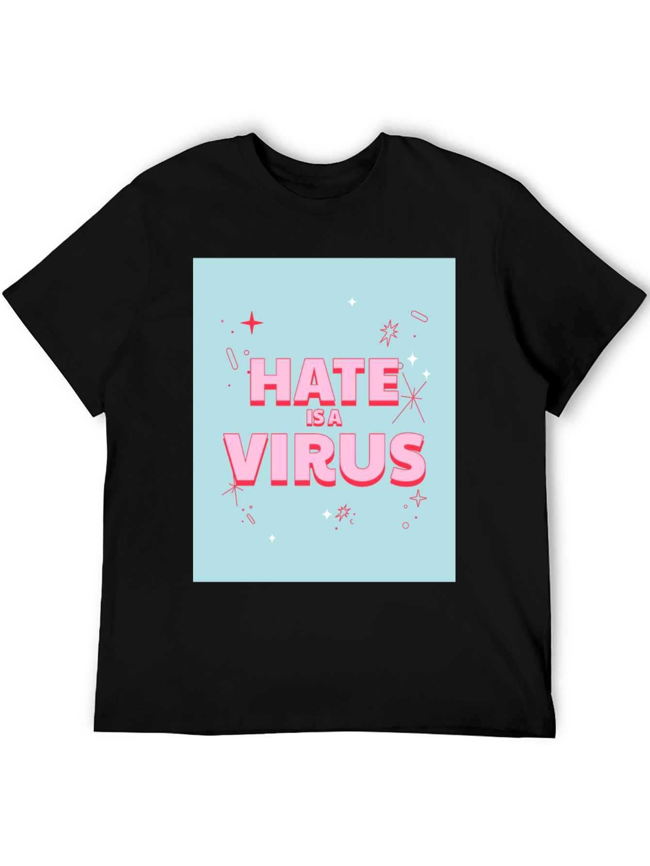 Hate Is A Virus Graphic Tee - 5