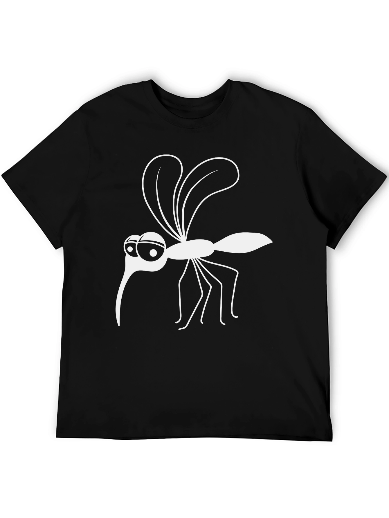Black Mosquito Graphic Tee - Funny Insect Humor T-Shirt view 5