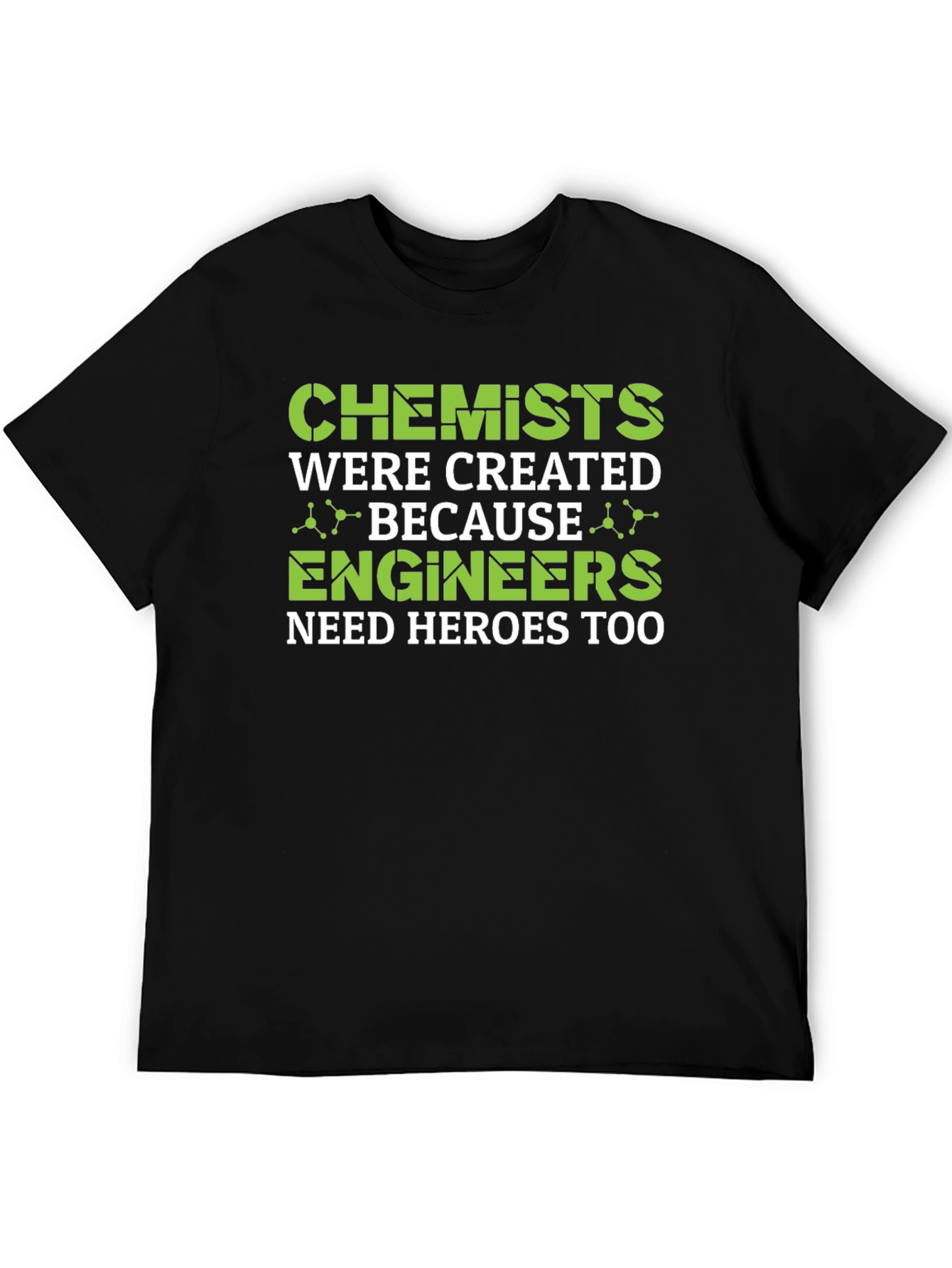Black Chemist Engineer Hero Tee - Science Humor Graphic view 5